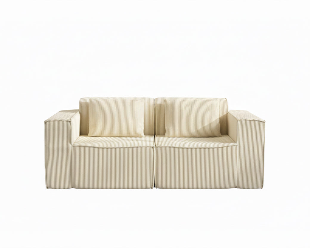 Canapé Ivan Boneless en velours côtelé | 3 places