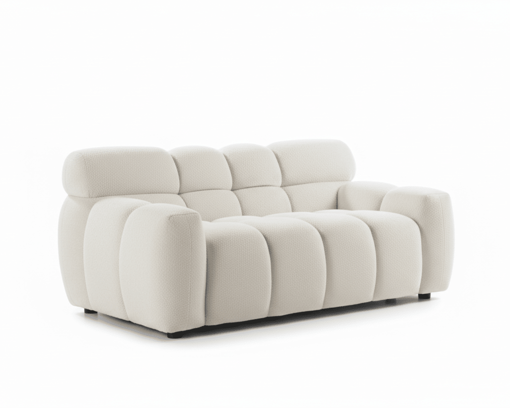 Canapé bouclé marshmallow | 3 places | 2 teintes disponibles - Les Trouvailles de JustineFurnitureSLOTH NationBeige