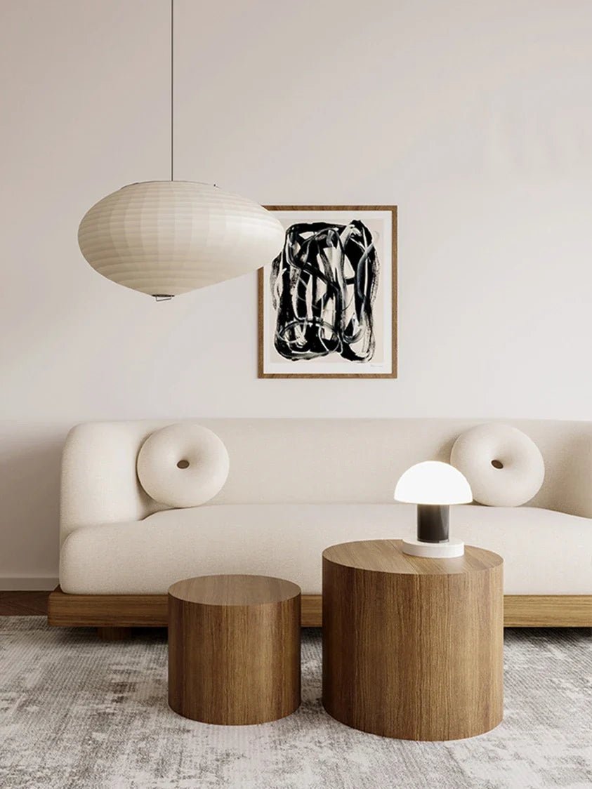 Canapé Endo | Bouclé | Base en bois | Design minimaliste - Les Trouvailles de JustineNisu Home1.7m