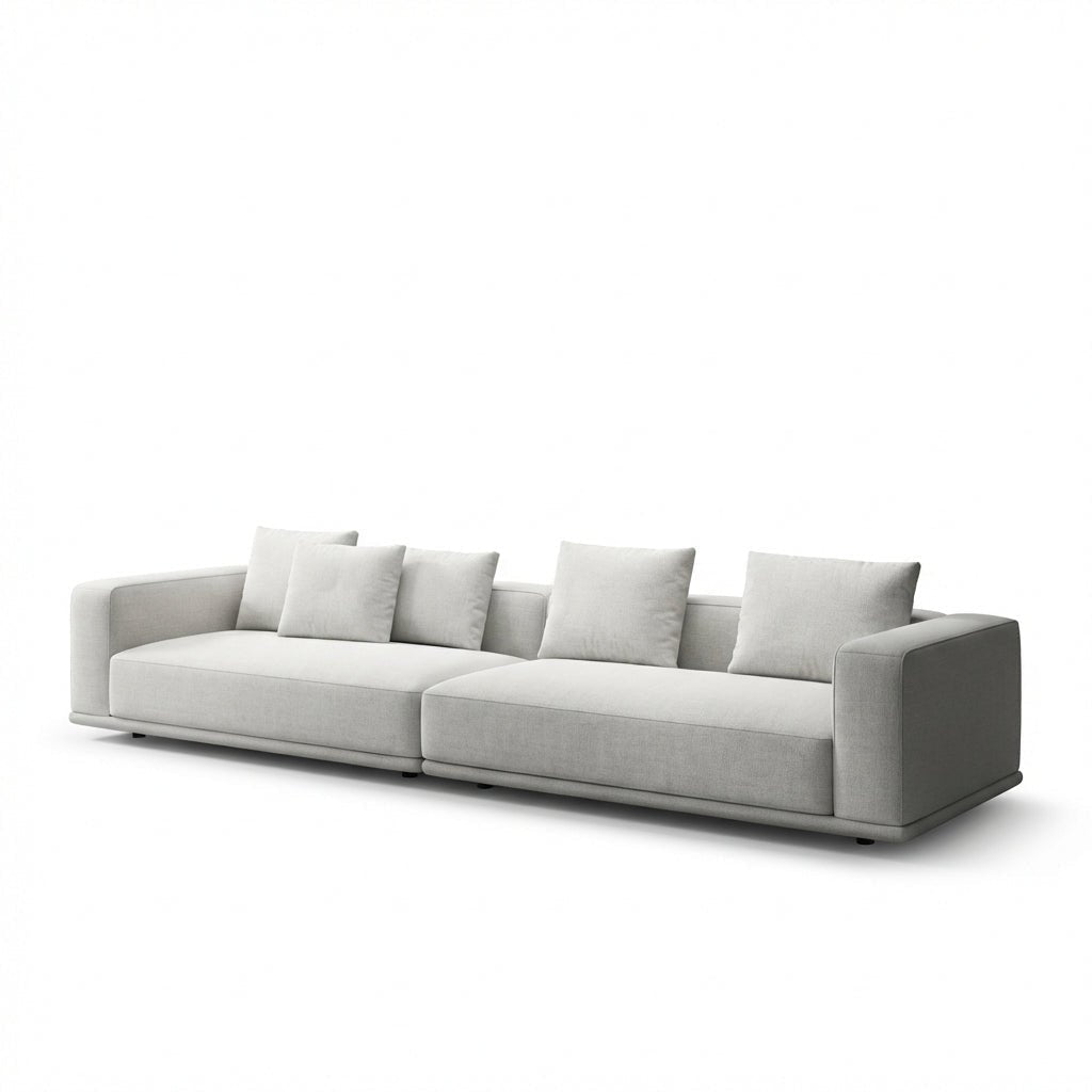 Canapé Nordic en tissu de coton et lin | Design nordique, élégant & durable - Les Trouvailles de JustinesofaAltera220 cm de longueur
