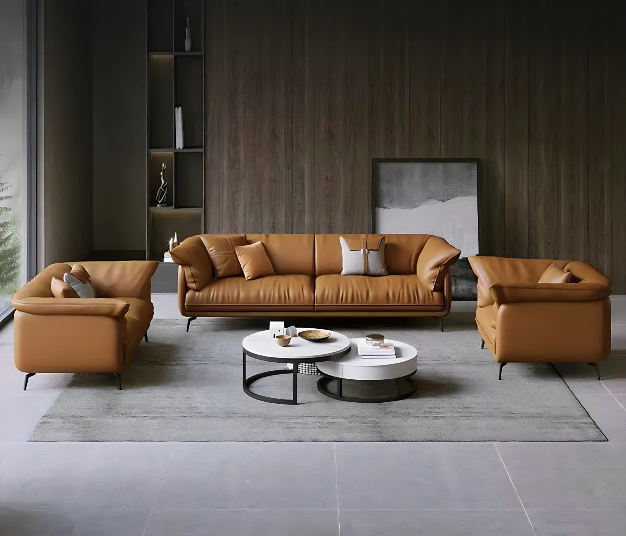 Canapé Seiko | Cuir véritable | Disponible en 1, 2, 3 et 4 places | Confort et élégance - Les Trouvailles de JustineSofaNisu Home2 places