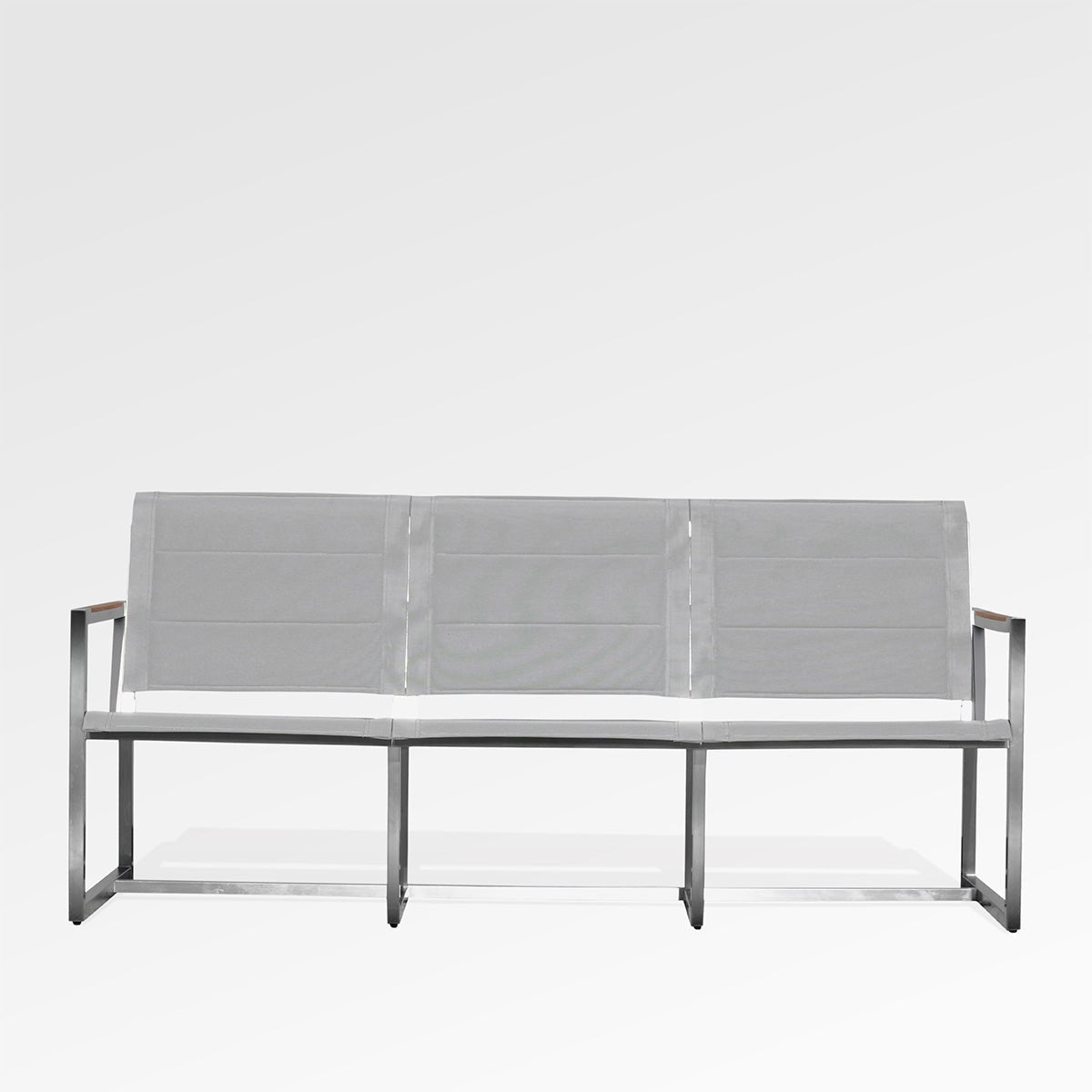 Canapé suspendu Pine | Acier inoxydable & inserts en teck - Les Trouvailles de JustineSofasEnclover