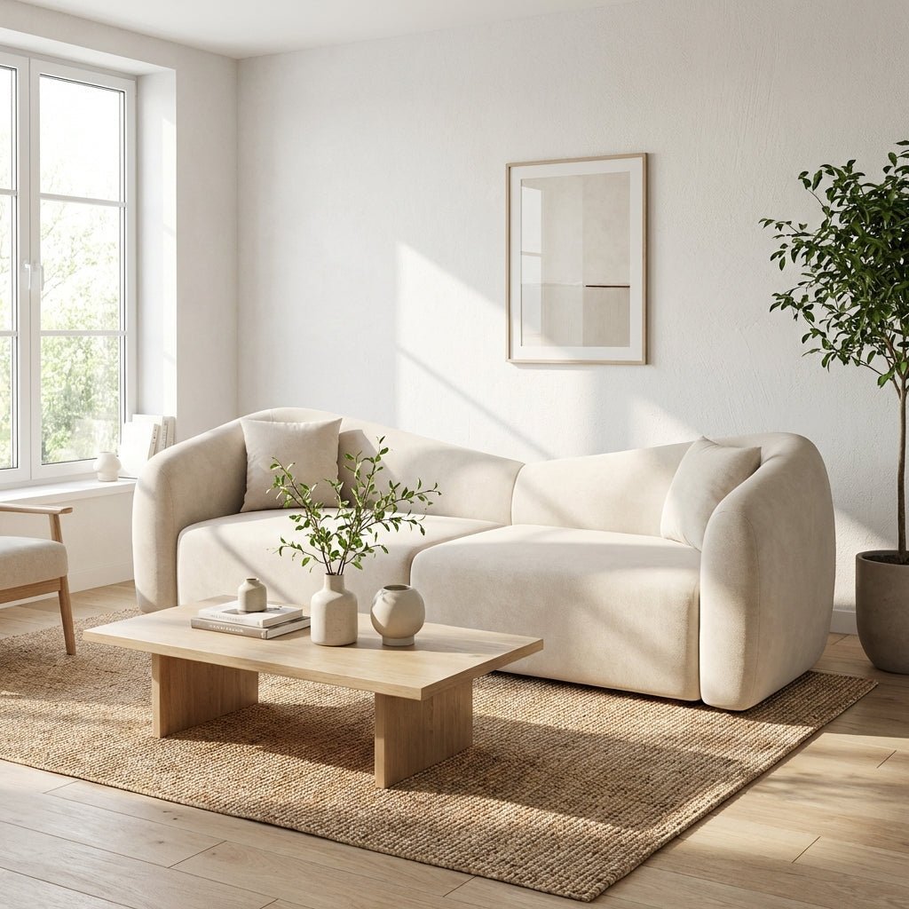 Canapé Zen Osaka | Lin | Cadre en chêne massif | Coussin réversible - Les Trouvailles de JustinesofaAltera240cm lenght