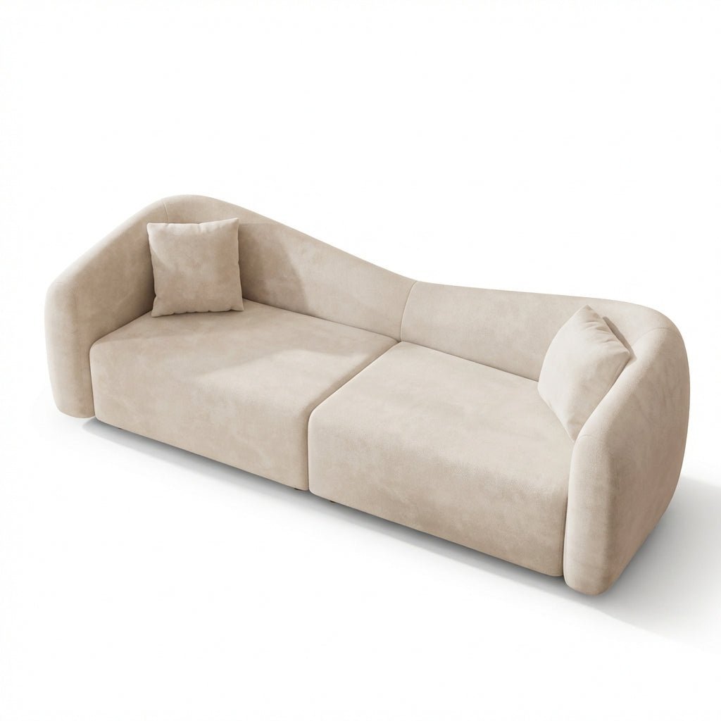 Canapé Zen Osaka | Lin | Cadre en chêne massif | Coussin réversible - Les Trouvailles de JustinesofaAltera240cm lenght