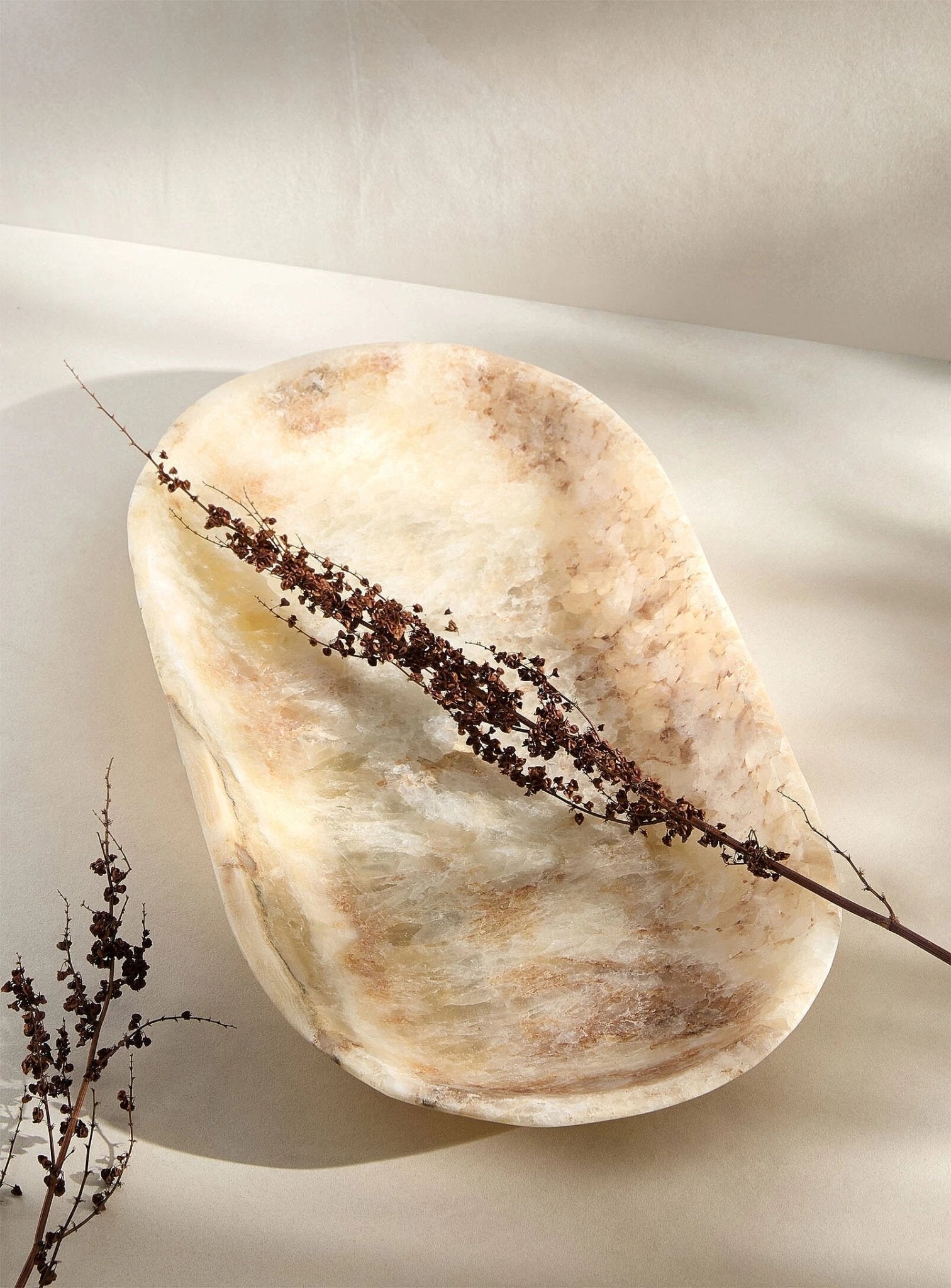Centre de table en Onyx naturel | Décoration de table sophistiquée - Les Trouvailles de JustineBols décoratifsCRUSOË