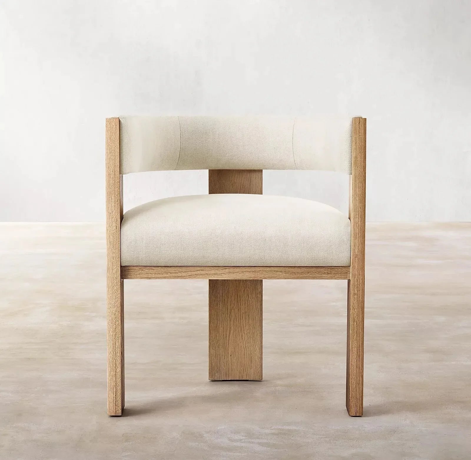 Chaise Miran | Cuir et chêne massif | Design contemporain - Les Trouvailles de JustineNisu HomeCrèmeUnité