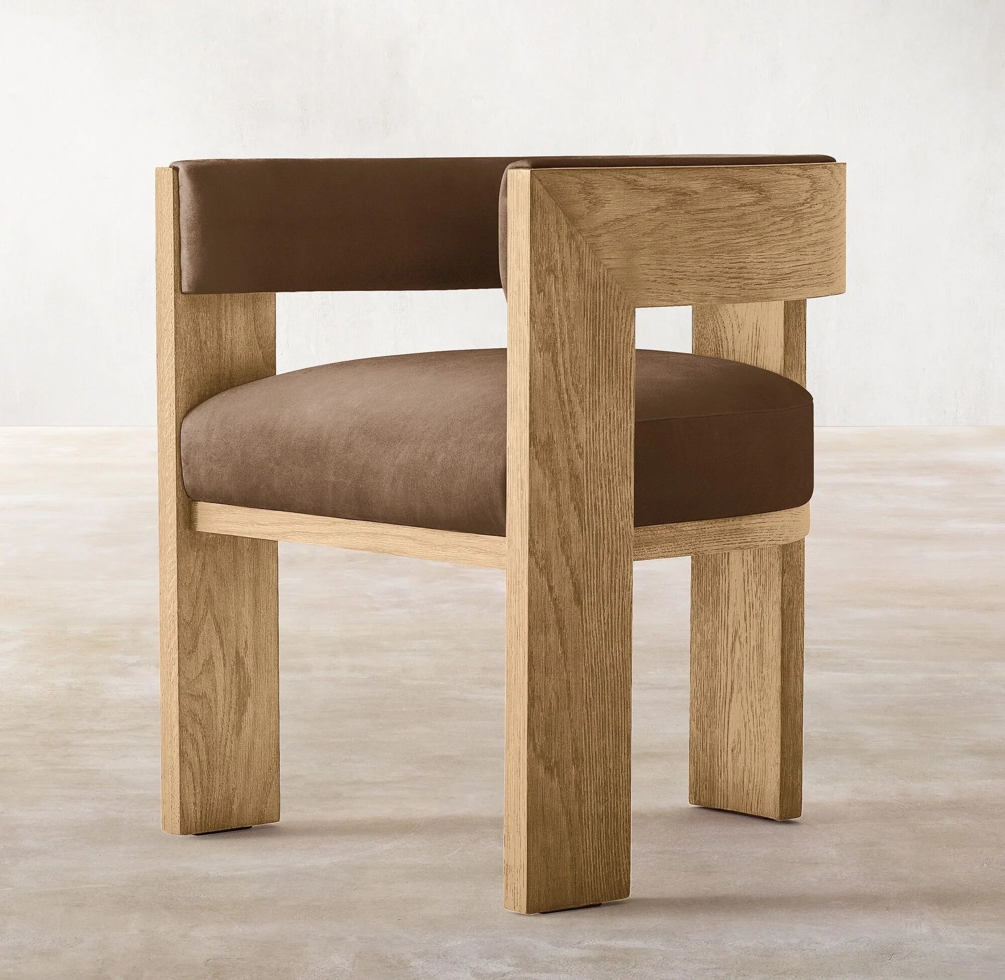Chaise Miran | Cuir et chêne massif | Design contemporain - Les Trouvailles de JustineNisu HomeNaturelUnité