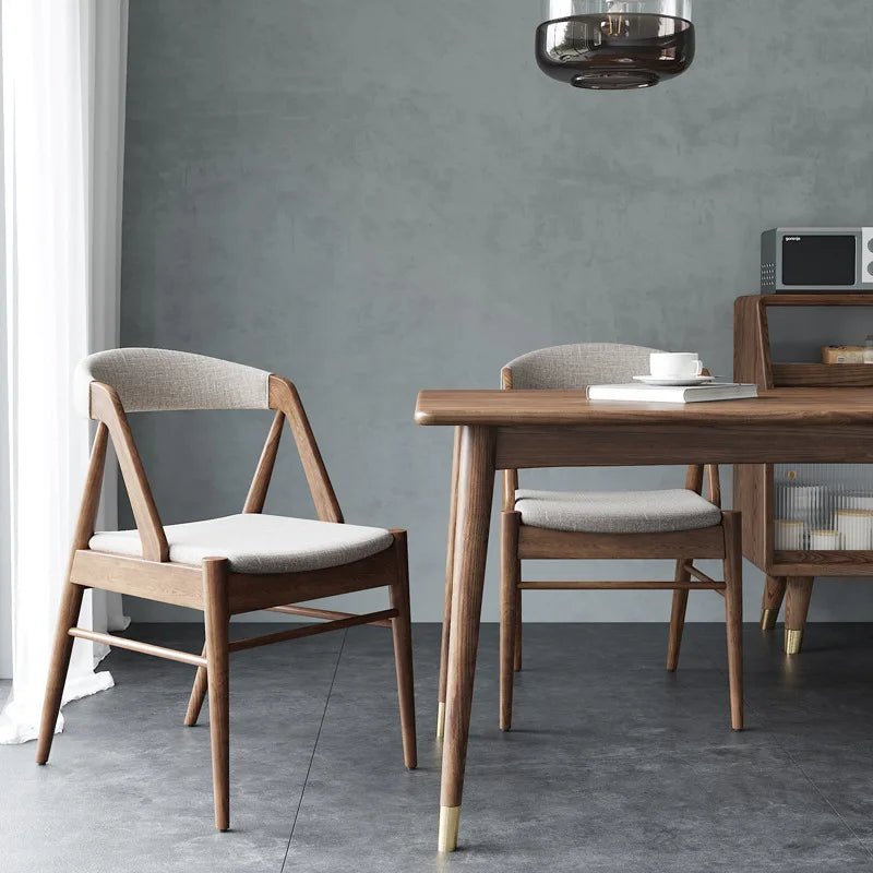 Chaise ZONKA| Bois massif | | Chaise de salle à manger design | Style mid - century - Les Trouvailles de JustineNisu Home