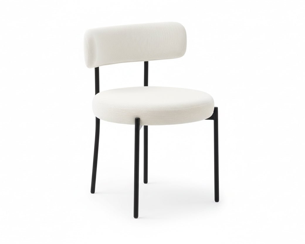 Chaises de salle à manger en velours côtelé | Ensemble de 4 | Beige - Les Trouvailles de JustineSLOTH Nation