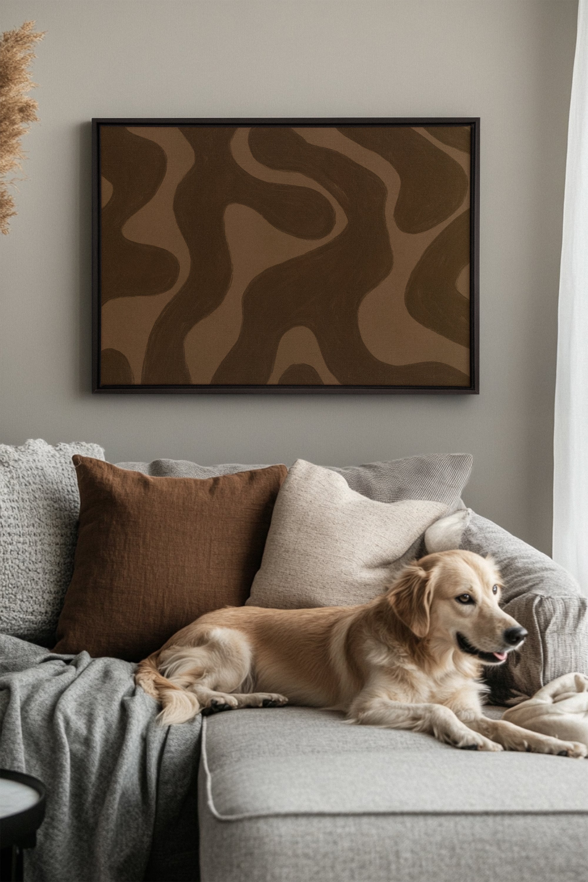 MINERAL FLOW, Oeuvre sur toile étirée