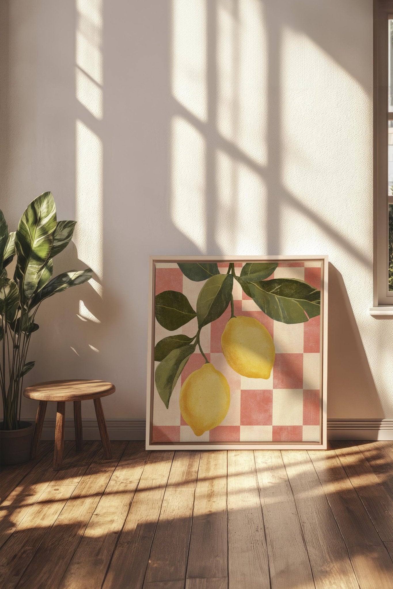 CITRONNADE VINTAGE, Oeuvre sur toile étirée - Les Trouvailles de JustinecanvasOleka Canvas18x18Bois naturel