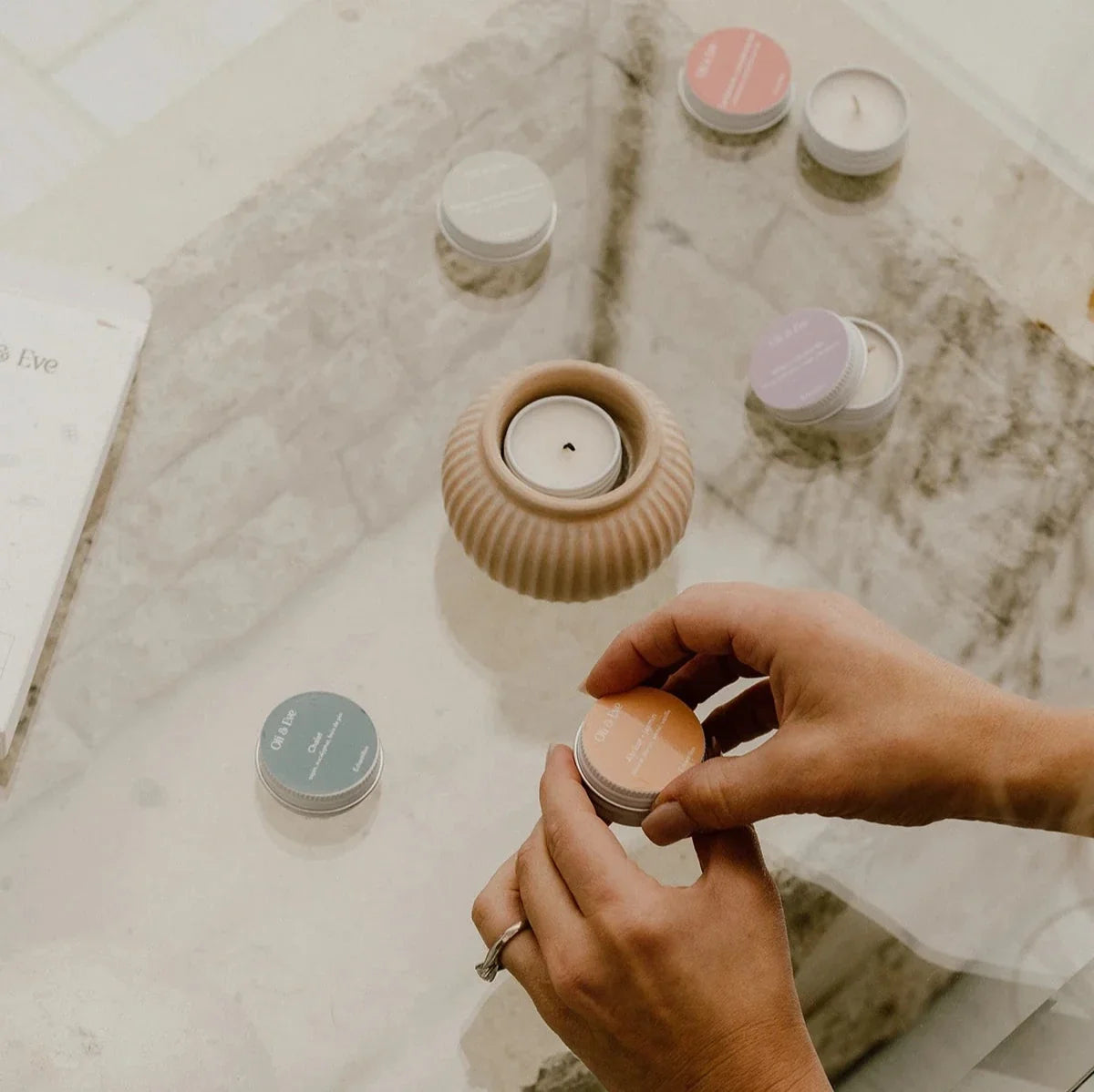 Coffret découverte de bougies | 6 fragrances miniatures | Oli & Eve