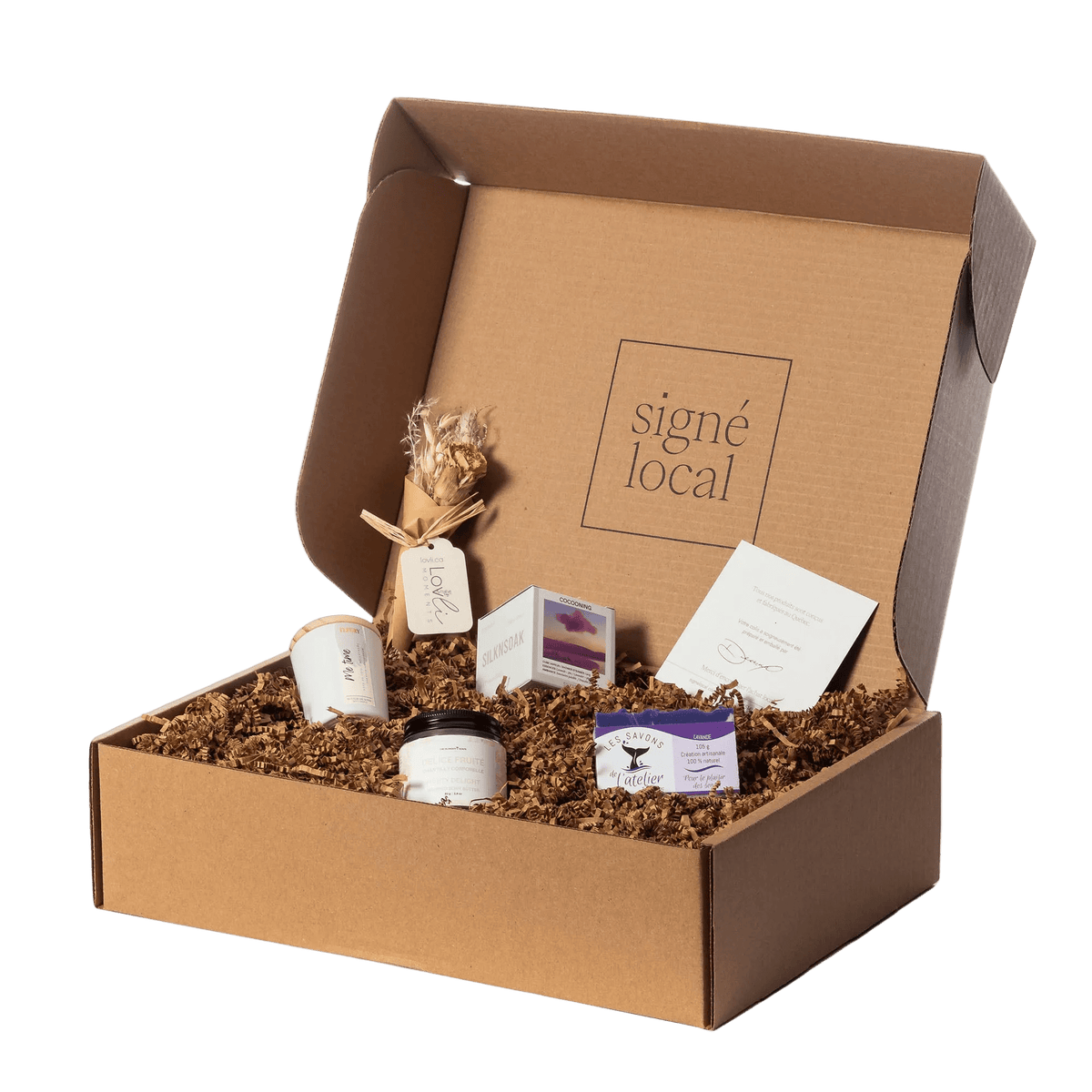 Coffret Moment pour soi avec produits de détente Signé Local
