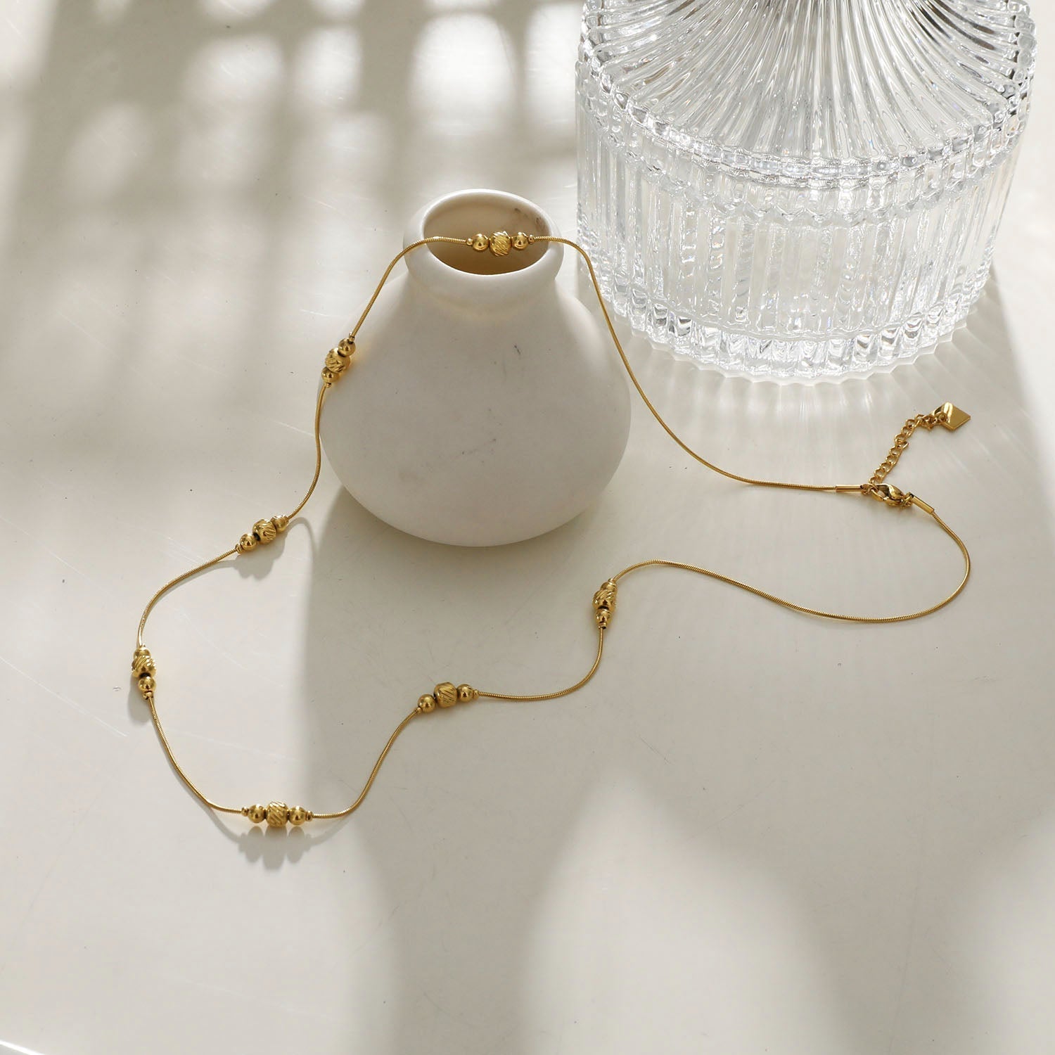 Collier PAULINA | Chaîne délicate à perles - Les Trouvailles de JustineHACKNEY NINE Jewellery