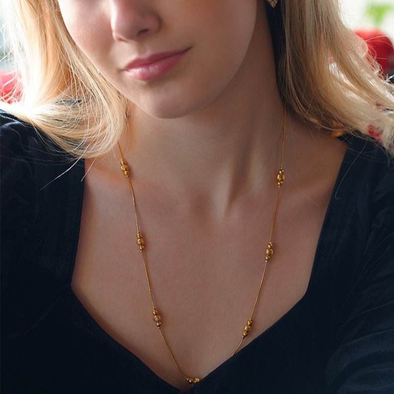 Collier PAULINA | Chaîne délicate à perles - Les Trouvailles de JustineHACKNEY NINE Jewellery