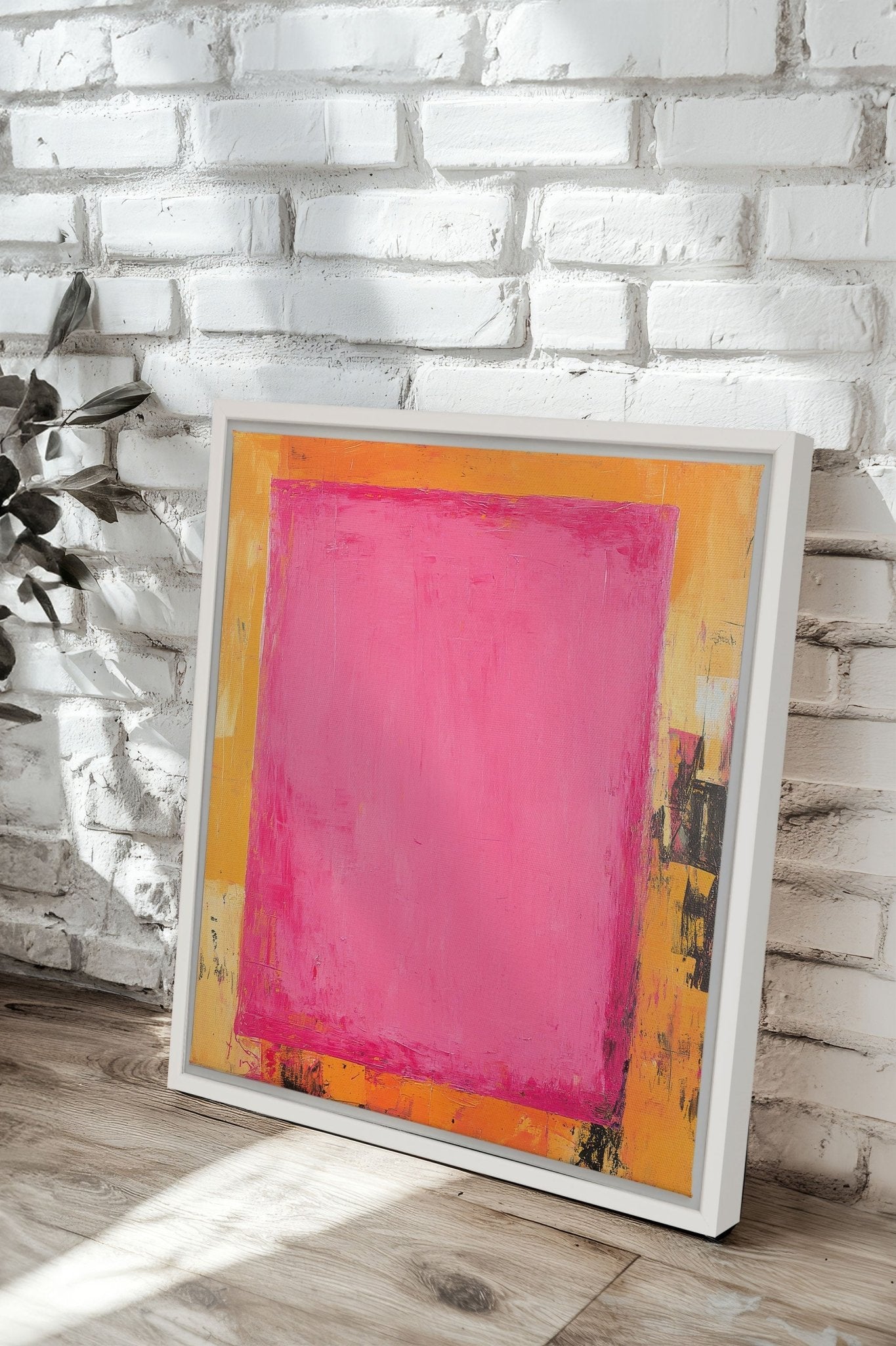 COLOR BLAZE, Oeuvre sur toile étirée - Les Trouvailles de JustinecanvasOleka Canvas18x18Blanc