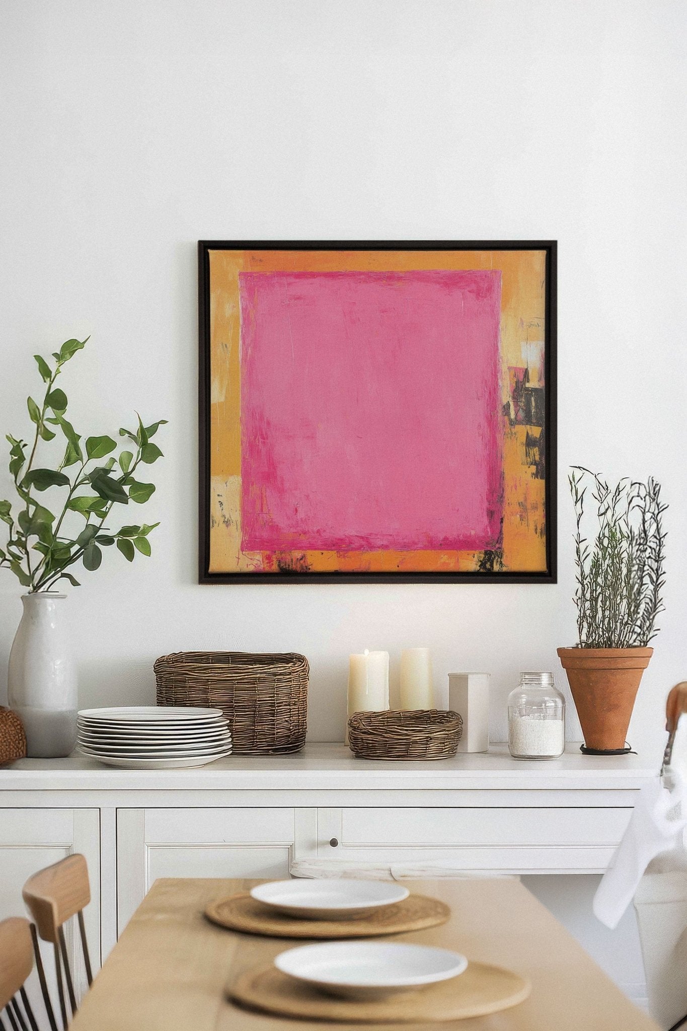 COLOR BLAZE, Oeuvre sur toile étirée - Les Trouvailles de JustinecanvasOleka Canvas18x18Noir