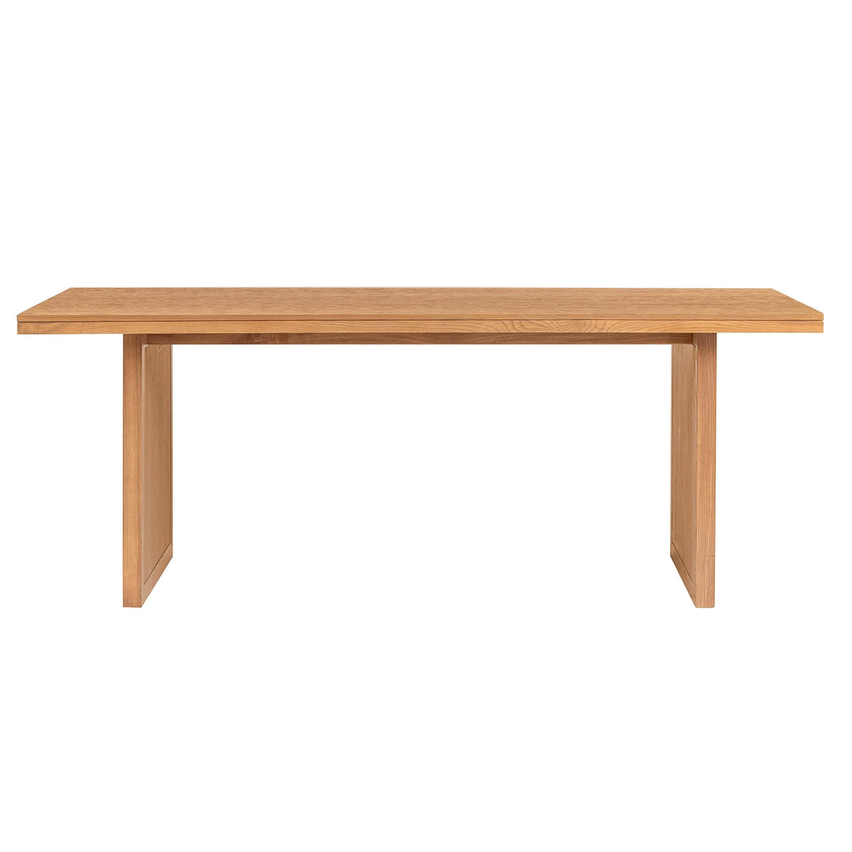 Corwin Dining Table | Oak and Wicker | Handcrafted