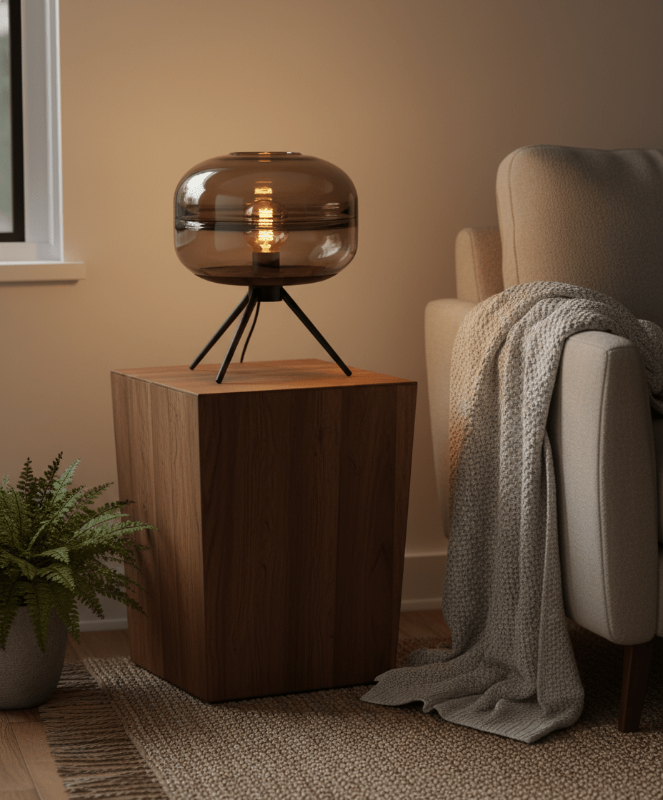 Cosmic Sphere accent lamp | Handmade | Adjustable tri-color light