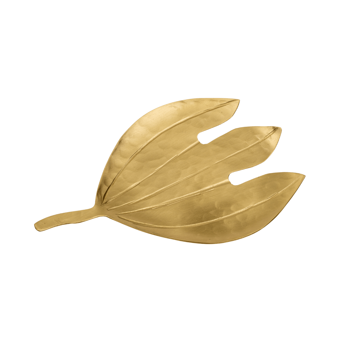 Coupelle Décorative Feuille de Monstera en Laiton | Façonnée à la main - Les Trouvailles de JustineIndaba Home