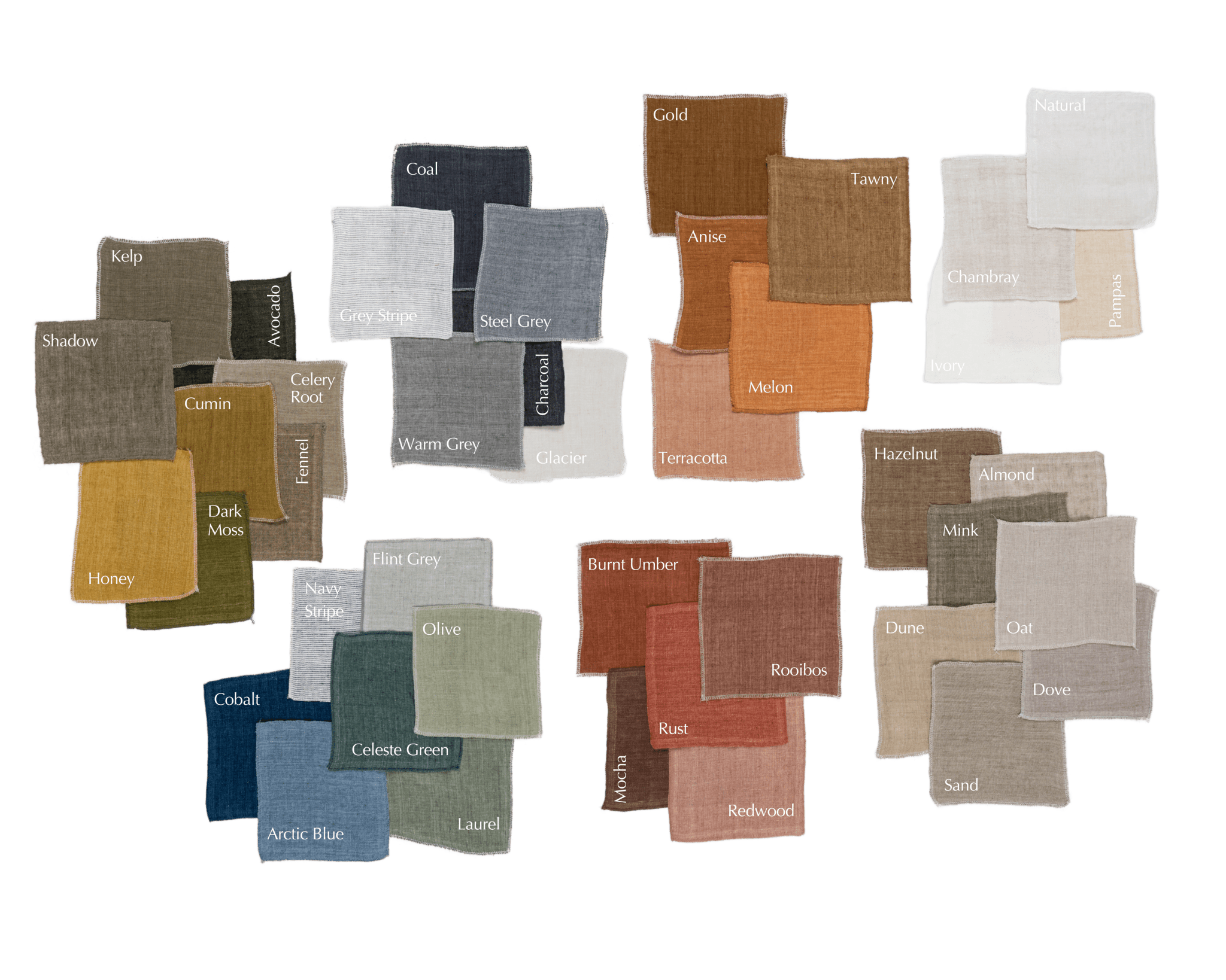 Coussin Confectionné à la Main en Lin Belge Lina | 60x60 cm | Shadow - Les Trouvailles de JustineIndaba HomeCOVER WITH FEATHER DOWN FILLER