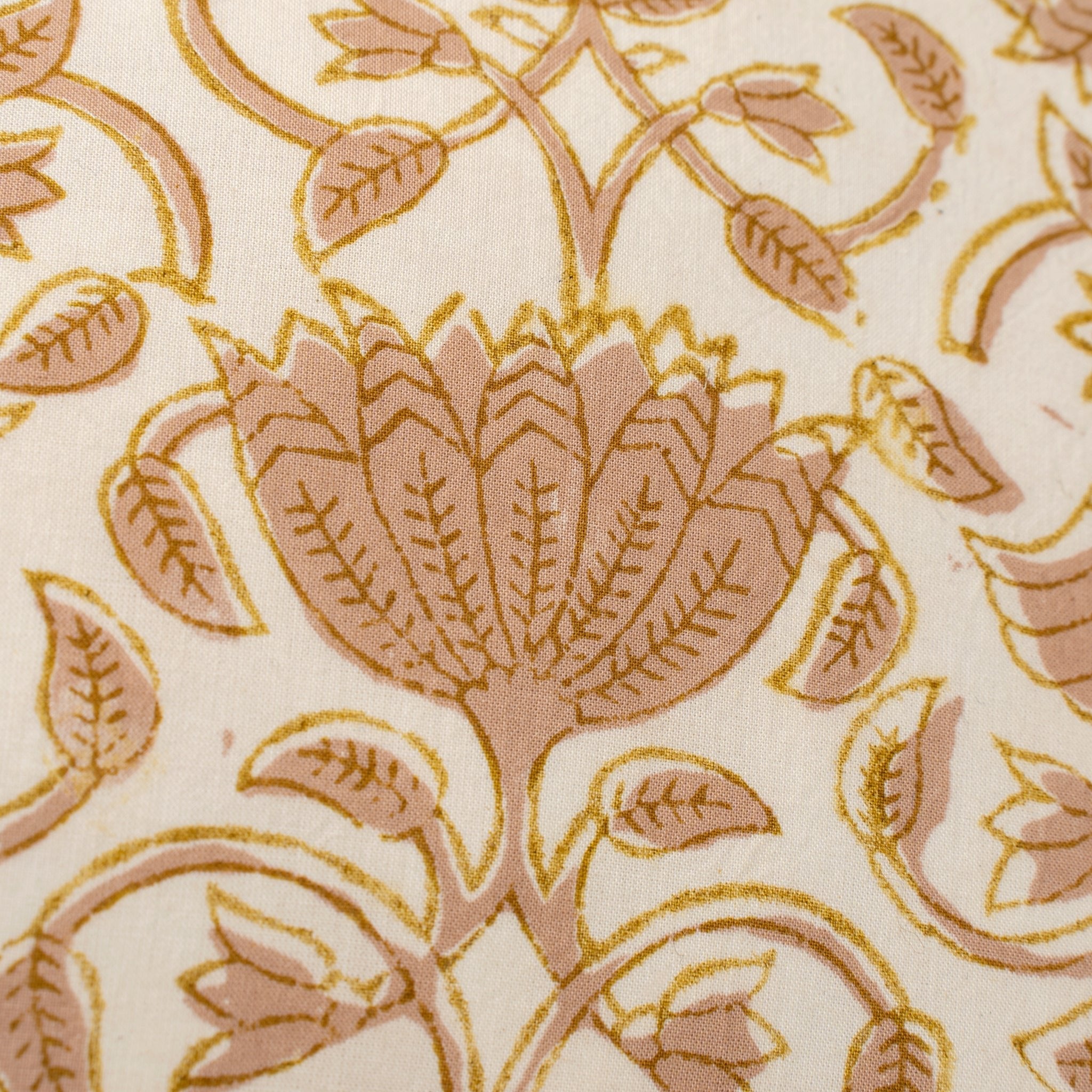 Coussin décoratif Chitra imprimé au bloc | 50 × 50 cm | Coton biologique | Fait à la main | Indaba - Les Trouvailles de JustineIndaba HomeHousse avec rembourrage en plumes et duvet