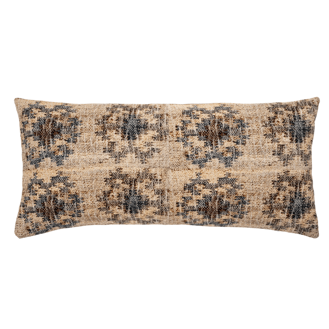 Coussin Kilim motif Imprimé inspiré des kilims indiens traditionnels | 35x80 cm - Les Trouvailles de JustineIndaba HomeCOVER WITH FEATHER DOWN FILLER