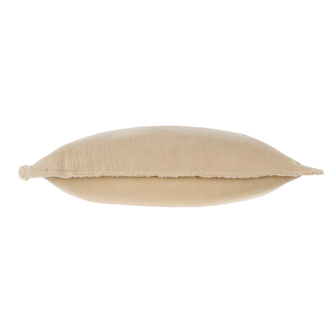 Coussin Malabar | 60 x 60 cm | Brouillard | Façonné à la Main - Les Trouvailles de JustineIndaba HomeCOVER WITH FEATHER DOWN FILLER