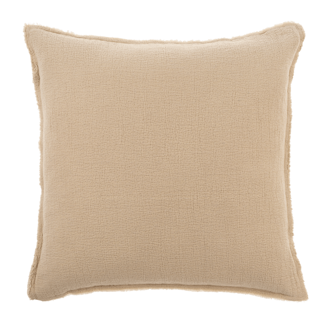 Coussin Malabar | 60 x 60 cm | Brouillard | Façonné à la Main - Les Trouvailles de JustineIndaba HomeCOVER WITH FEATHER DOWN FILLER