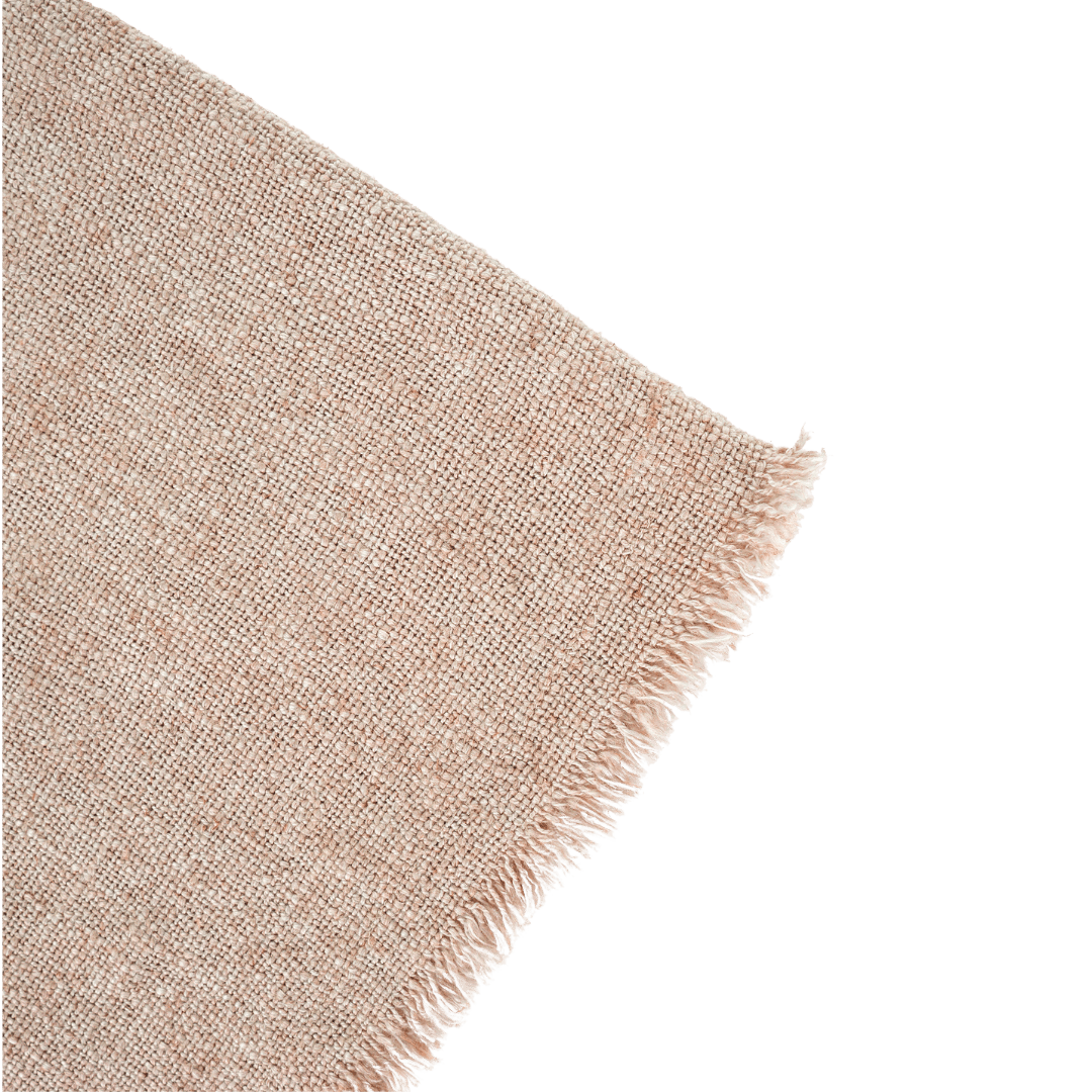 Couverture de Bout de Lit en Lin Selena | Blush - Les Trouvailles de JustineIndaba Home