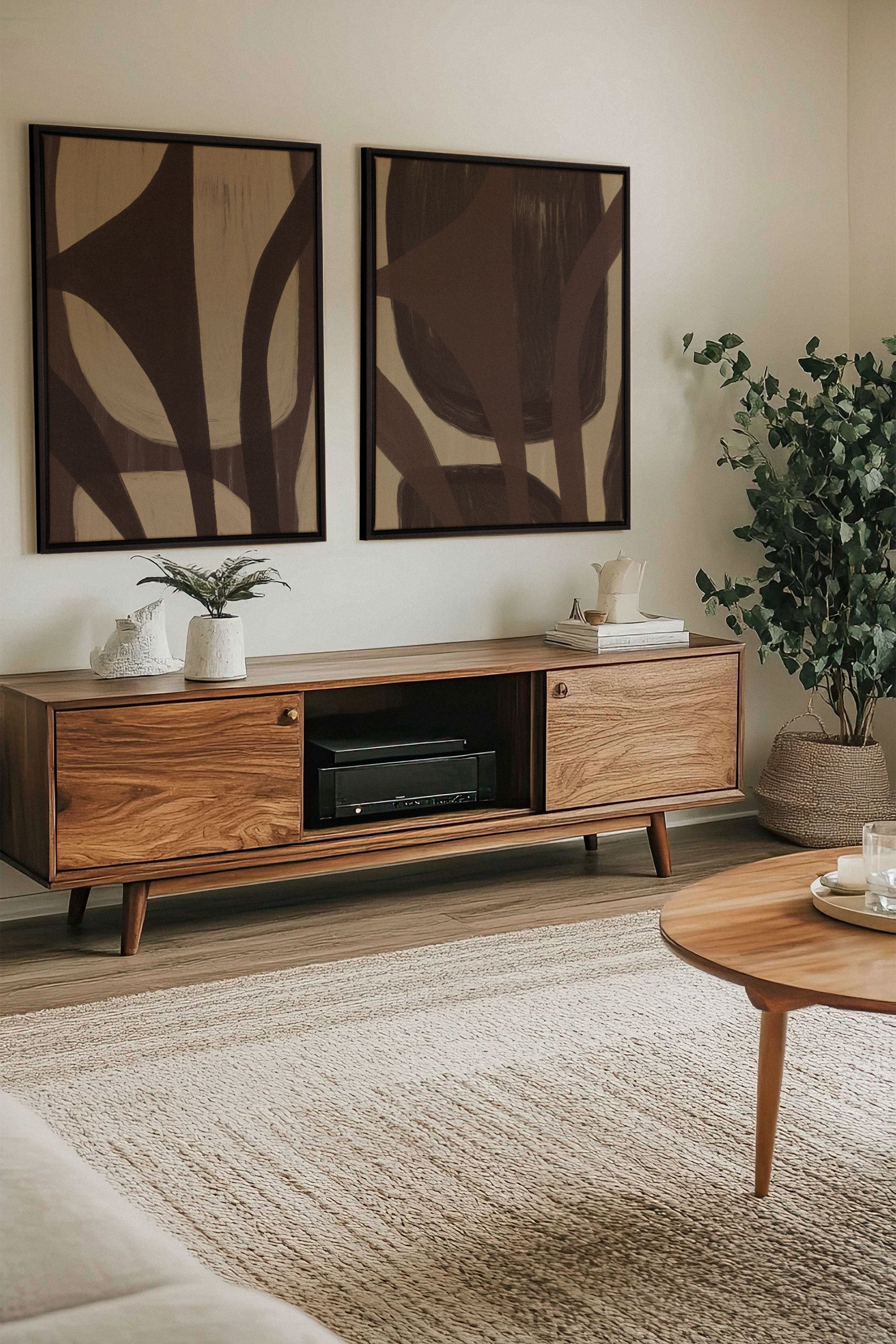 SOFT PATHWAYS DUO (2 Oeuvres sur toile étirée)