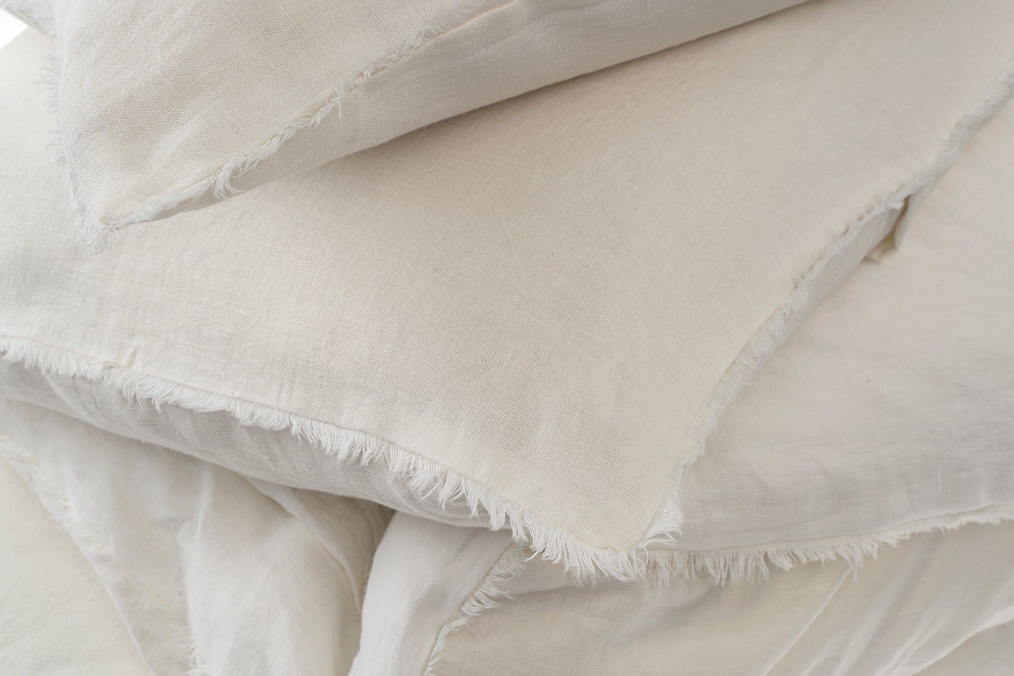 Ensemble de Literie Lina en Lin | Format Queen | Ivoire Naturel - Les Trouvailles de JustineIndaba Home