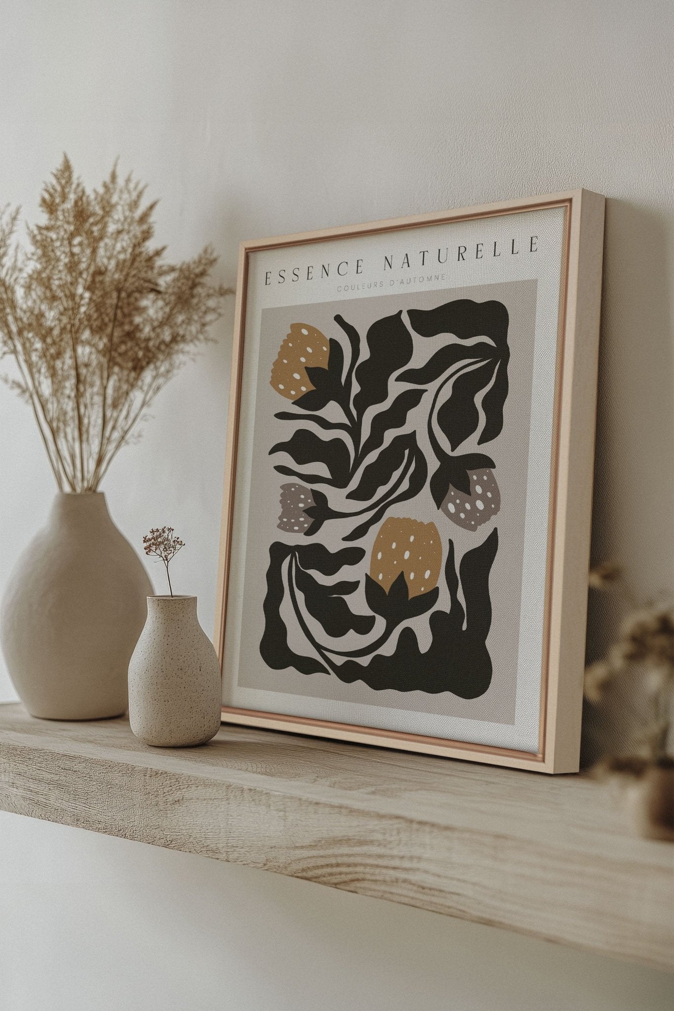 ESSENCE NATURELLE, Oeuvre sur toile étirée - Les Trouvailles de JustinecanvasOleka Canvas12x16Bois naturel