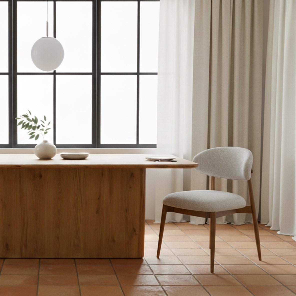 Chaise de salle à manger Etta | Style mid-century | 4 options de revêtement
