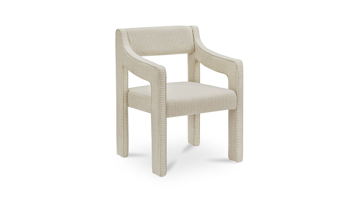 Chaise de salle à manger Evelyn | Accoudoirs rembourrés | 2 options de revêtement