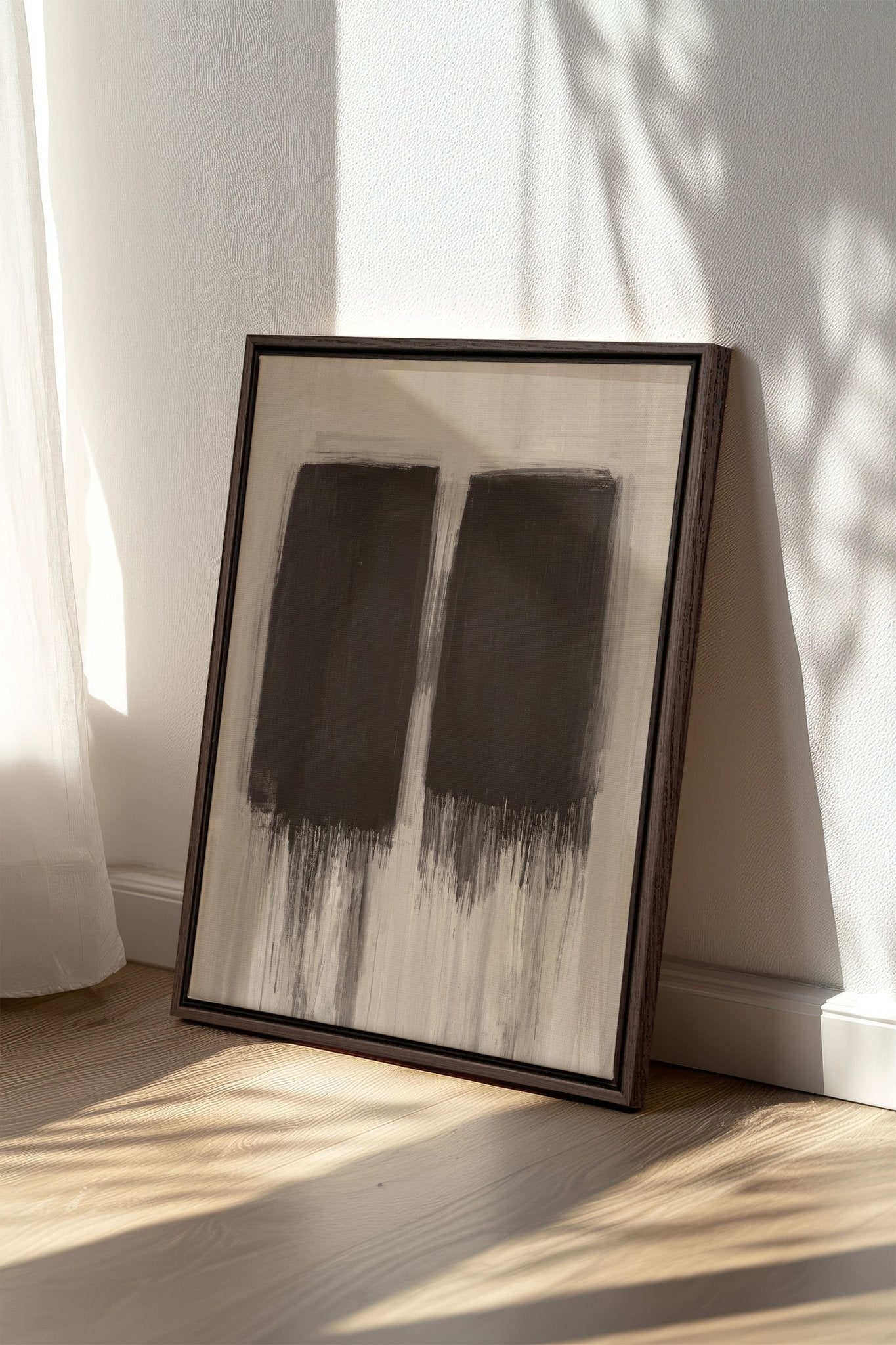 FADING SHADOWS, Oeuvre sur toile étirée - Les Trouvailles de JustinecanvasOleka Canvas12x16Espresso