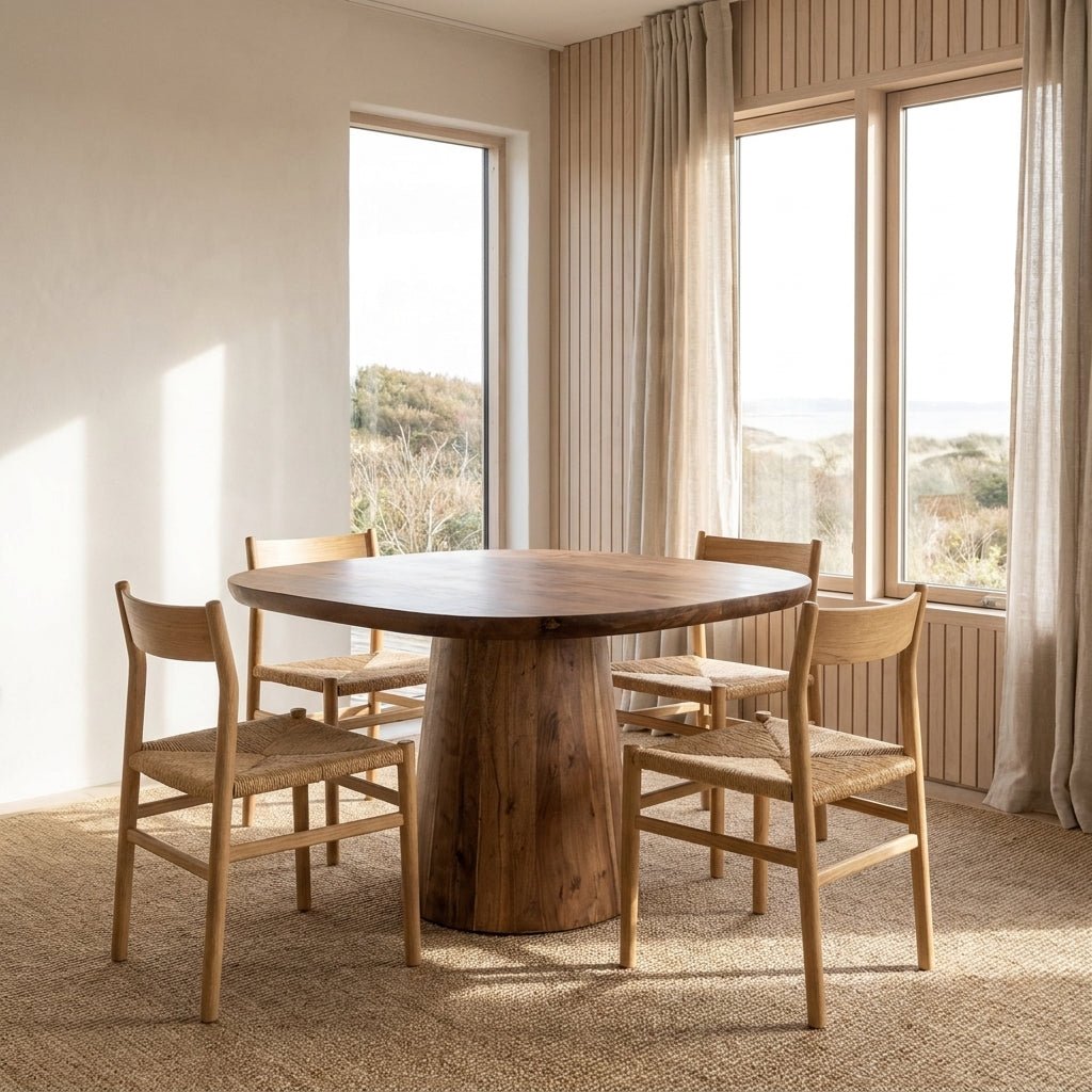 Table de salle à manger ronde Fenwick | Acacia massif