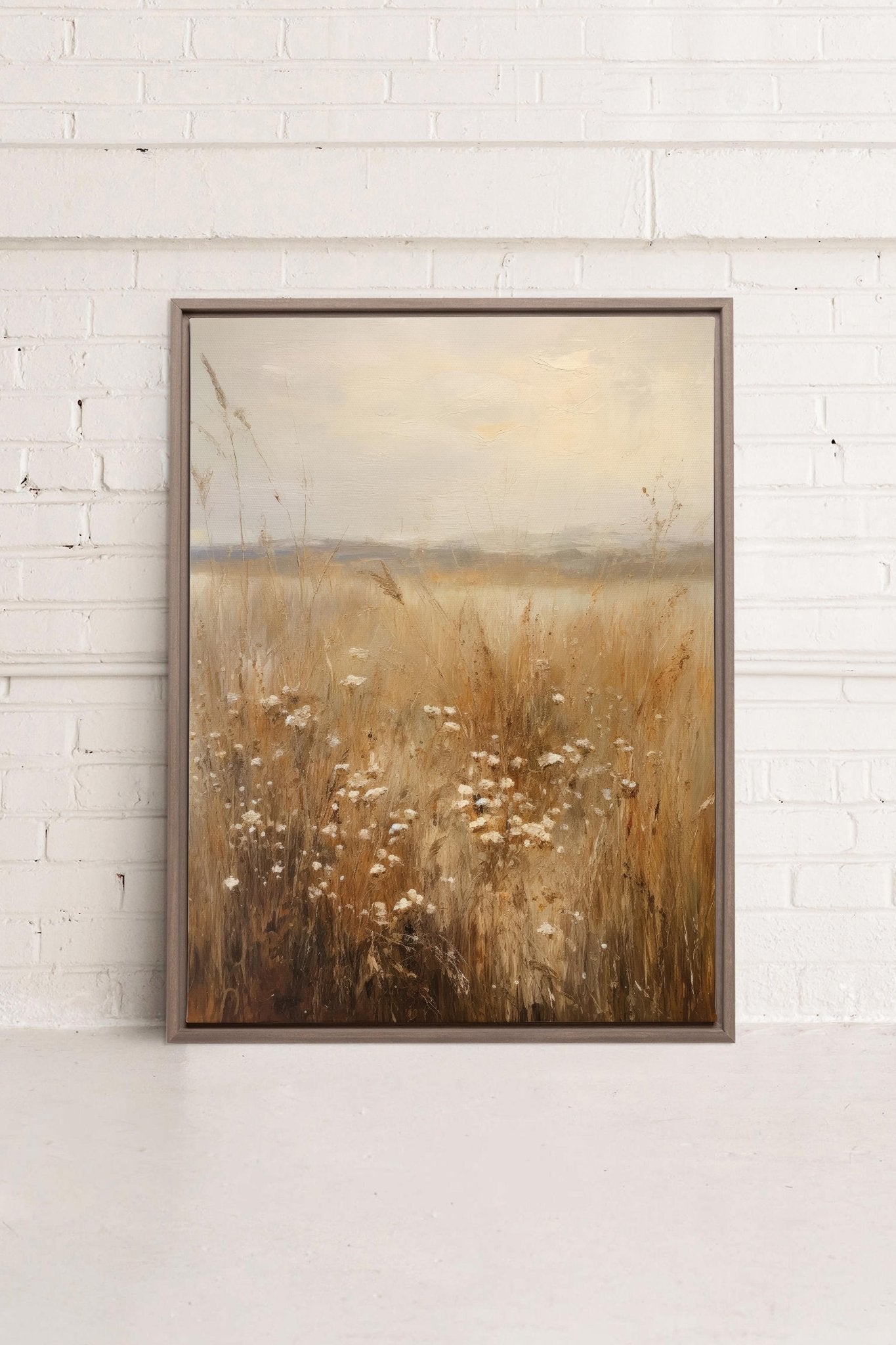 FIELDSCAPE, Oeuvre sur toile étiré - Les Trouvailles de JustineDernière chanceOleka Canvas9X12Bois Oak