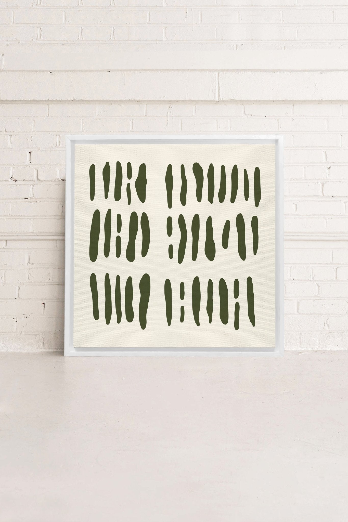 FLOATING PATTERNS, Oeuvre sur toile étirée - Les Trouvailles de JustinecanvasOleka Canvas18x18Blanc