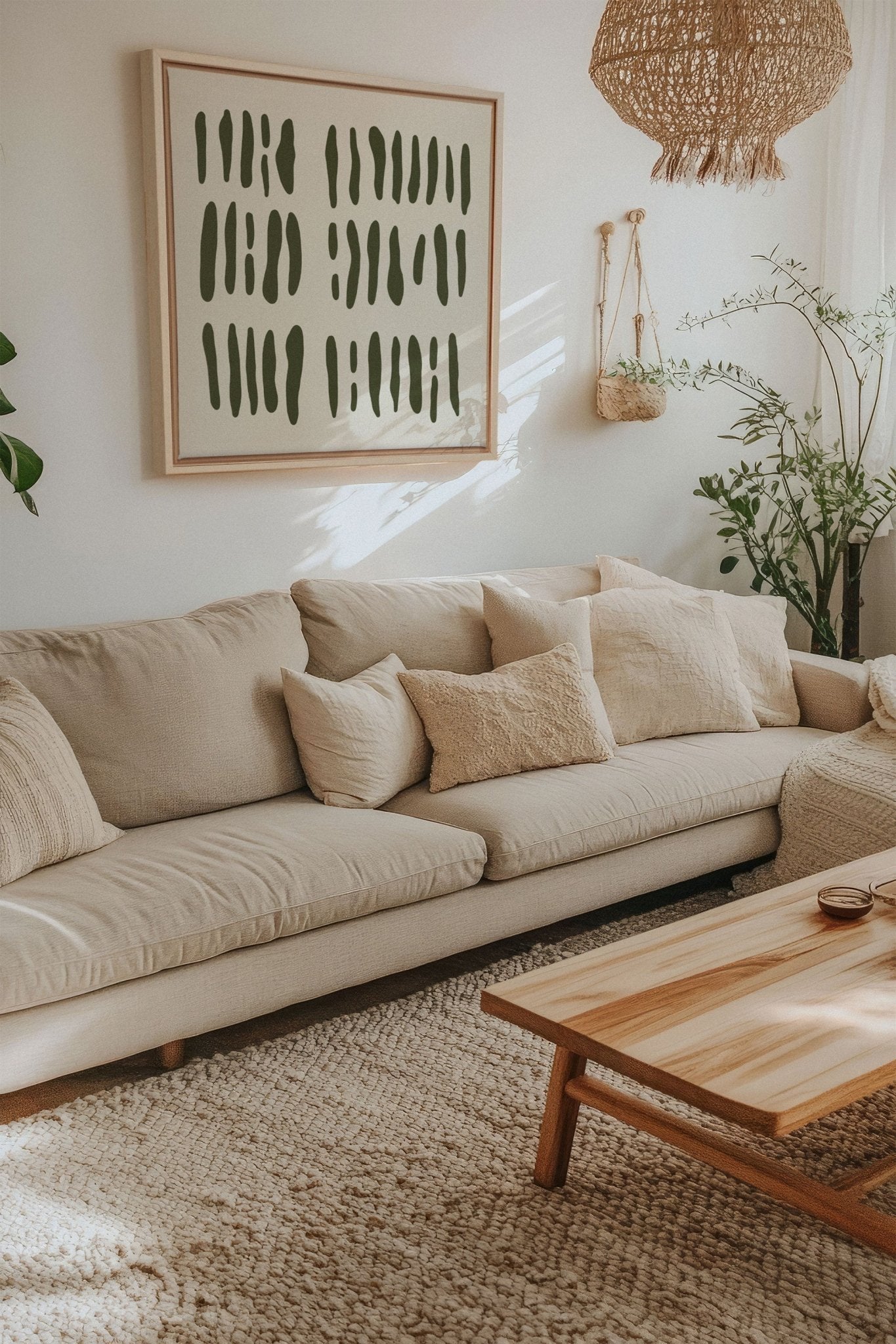 FLOATING PATTERNS, Oeuvre sur toile étirée - Les Trouvailles de JustinecanvasOleka Canvas18x18Bois naturel