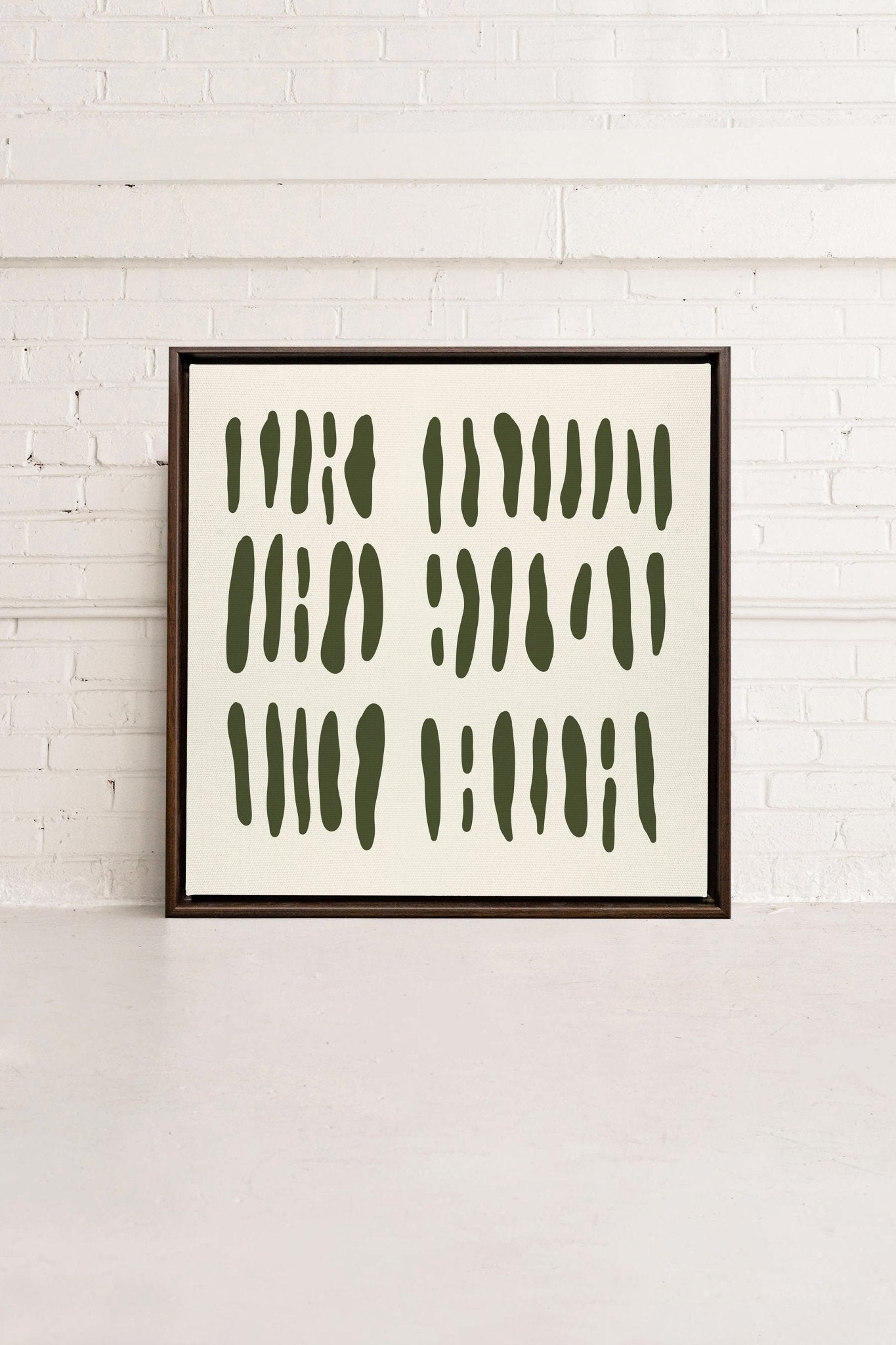 FLOATING PATTERNS, Oeuvre sur toile étirée - Les Trouvailles de JustinecanvasOleka Canvas18x18Espresso