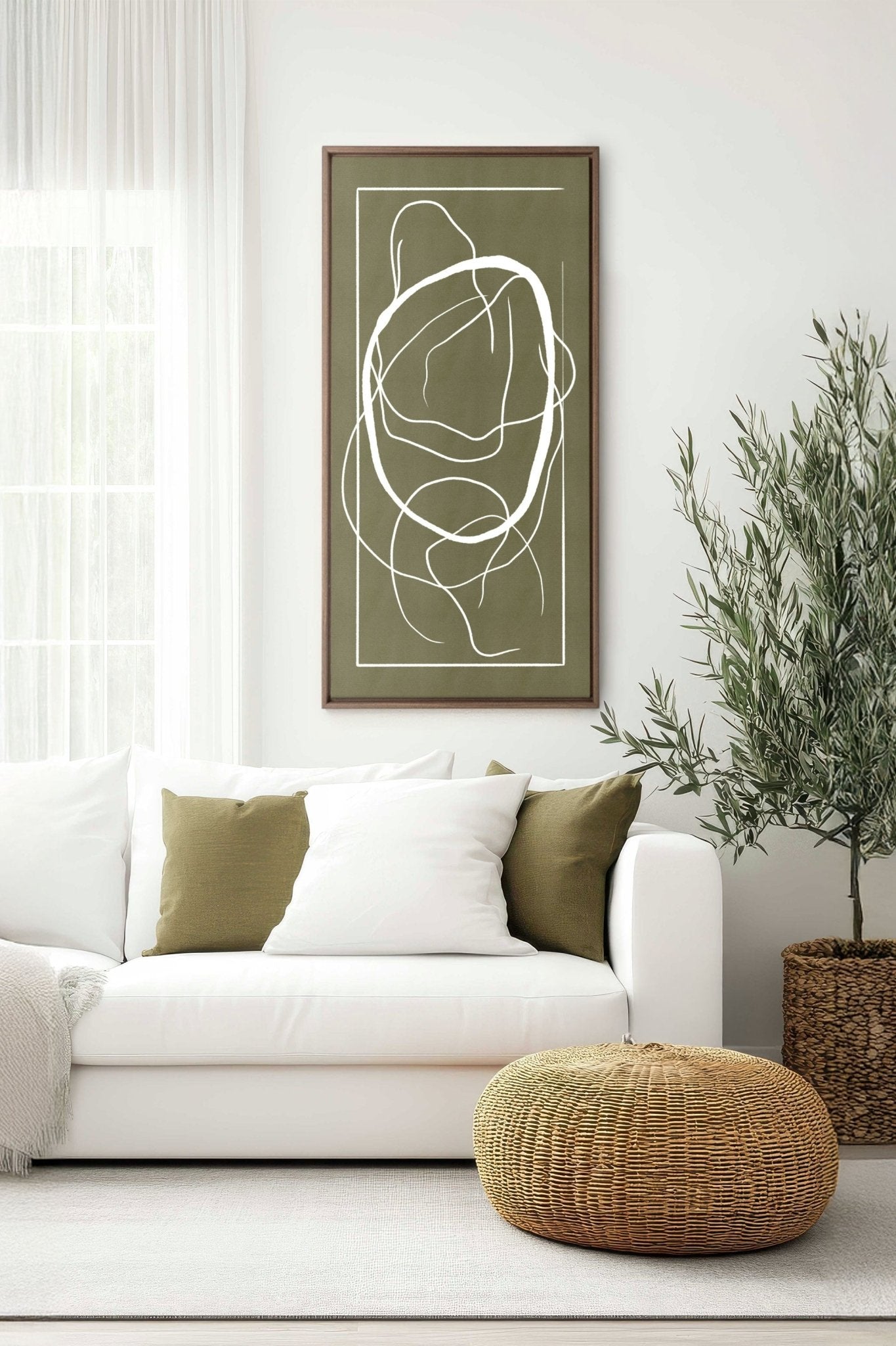 FLOWING HARMONY, Oeuvre sur toile étirée - Les Trouvailles de JustinecanvasOleka Canvas16x32Bois Oak