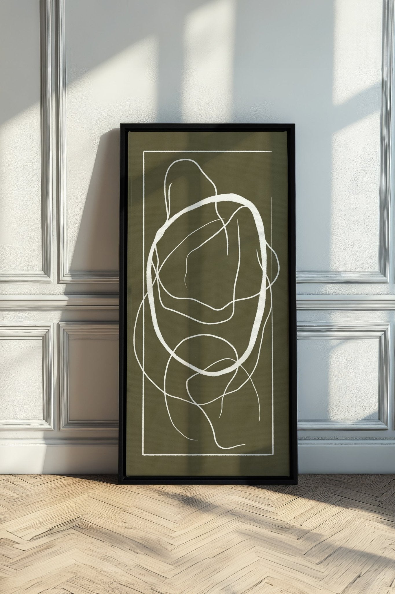 FLOWING HARMONY, Oeuvre sur toile étirée - Les Trouvailles de JustinecanvasOleka Canvas16x32Noir