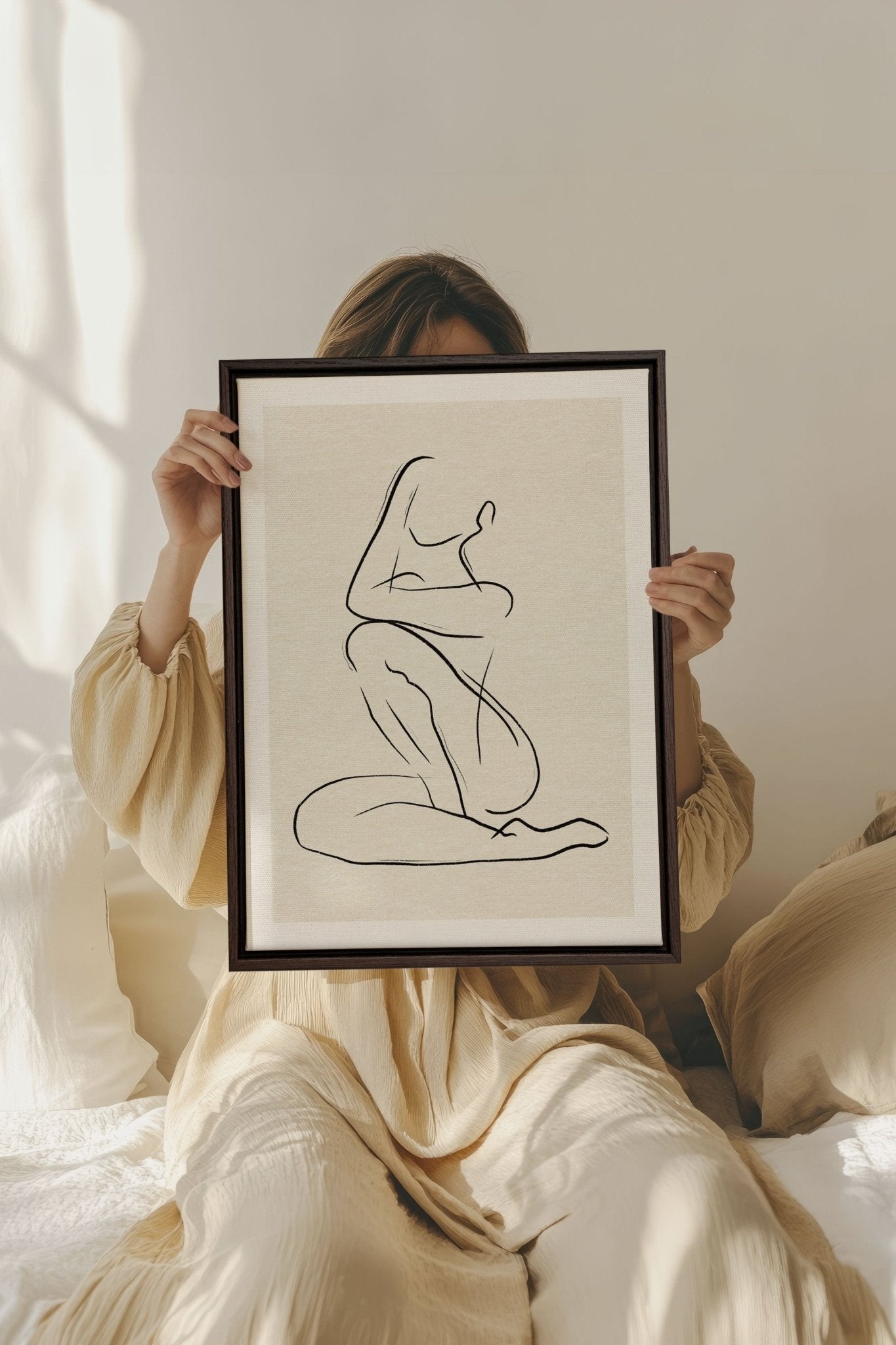 GESTURE OF PEACE, Oeuvre sur toile étirée - Les Trouvailles de JustinecanvasOleka Canvas12x16Espresso