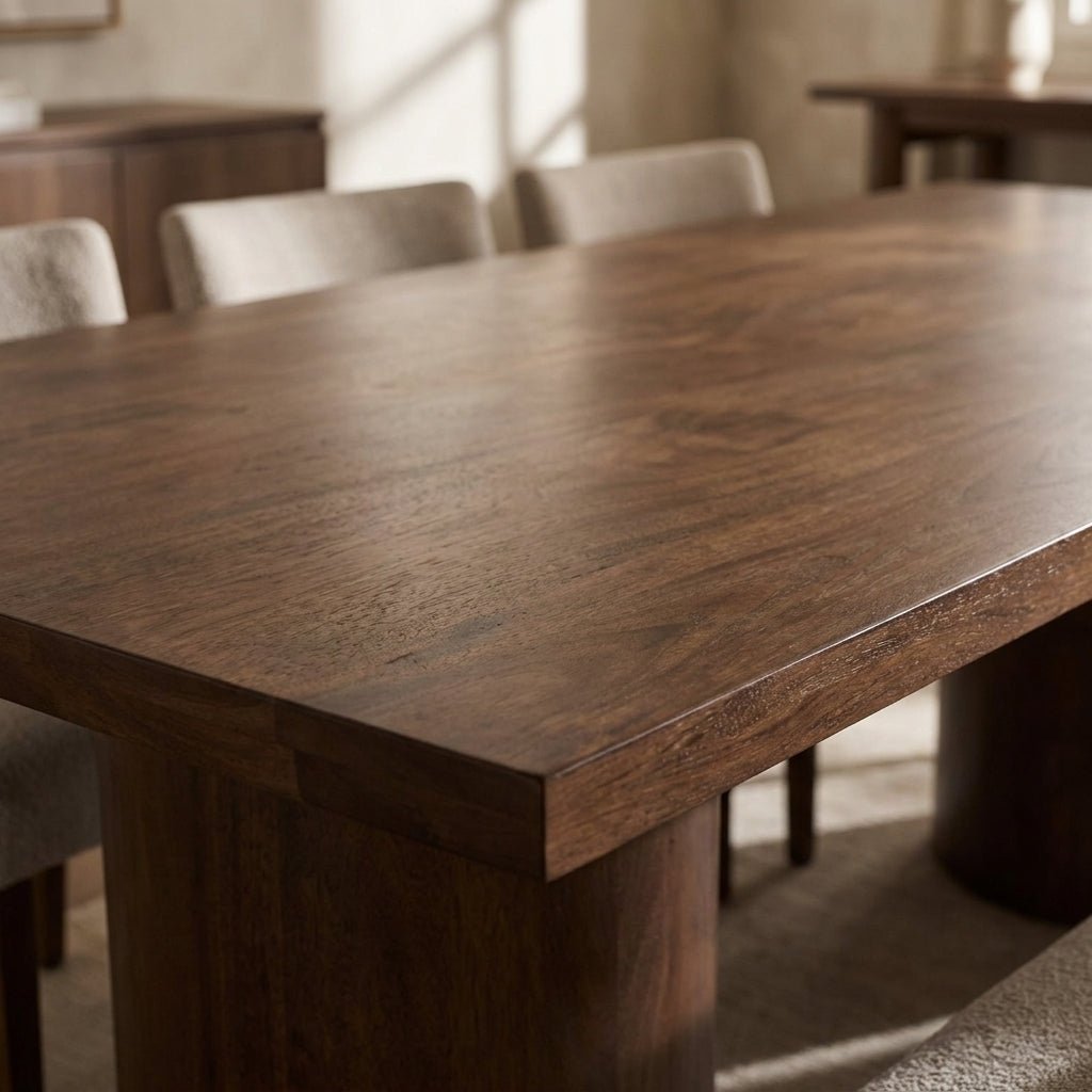 Halden Dining Table | Recycled neem wood | Seats 8 to 10