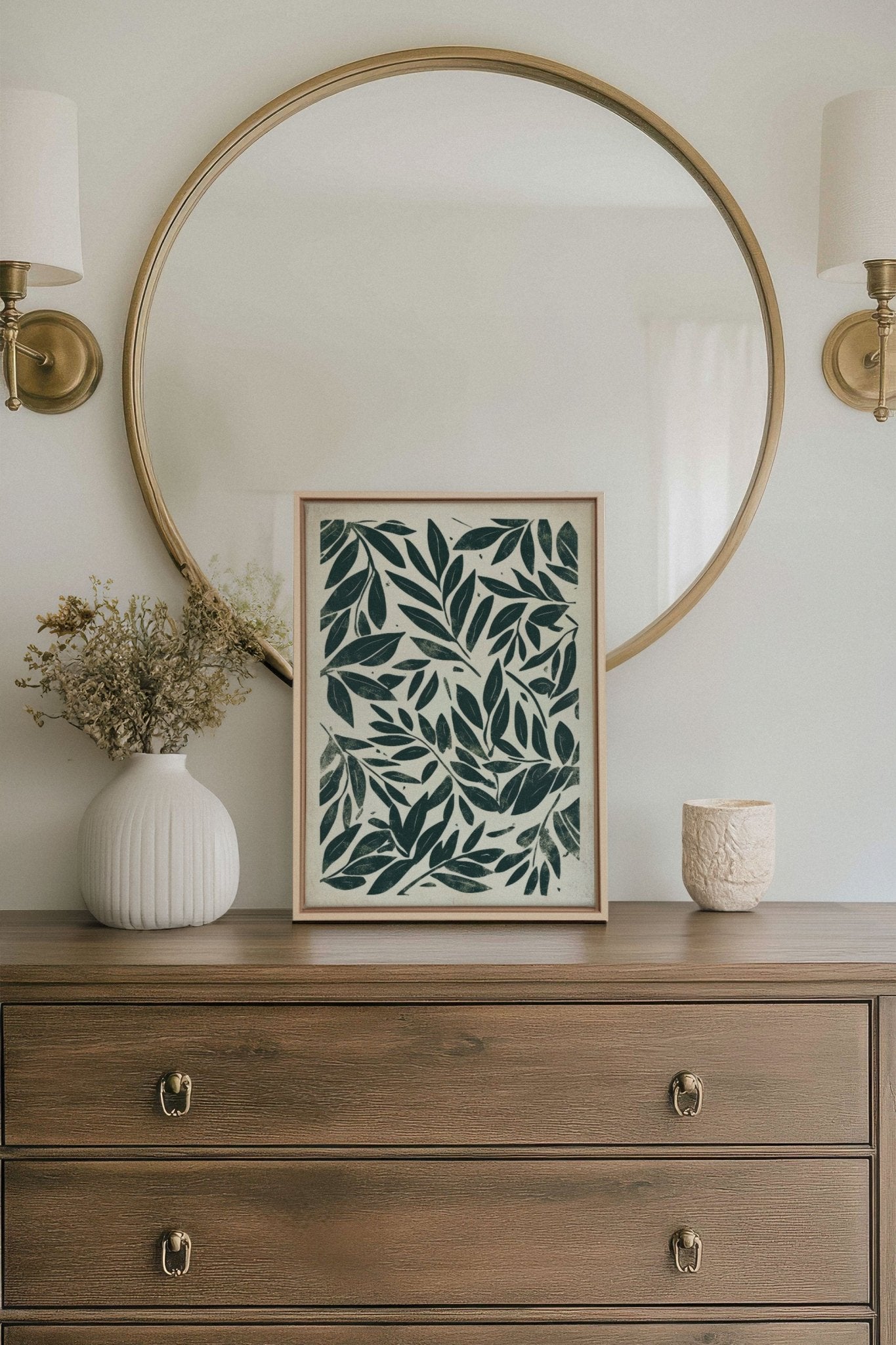 HERITAGE GREENERY, Oeuvre sur toile étirée - Les Trouvailles de JustinecanvasOleka Canvas12x16Bois naturel