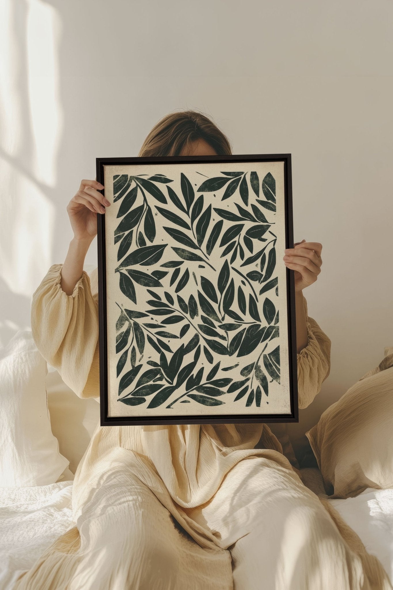 HERITAGE GREENERY, Oeuvre sur toile étirée - Les Trouvailles de JustinecanvasOleka Canvas12x16Noir
