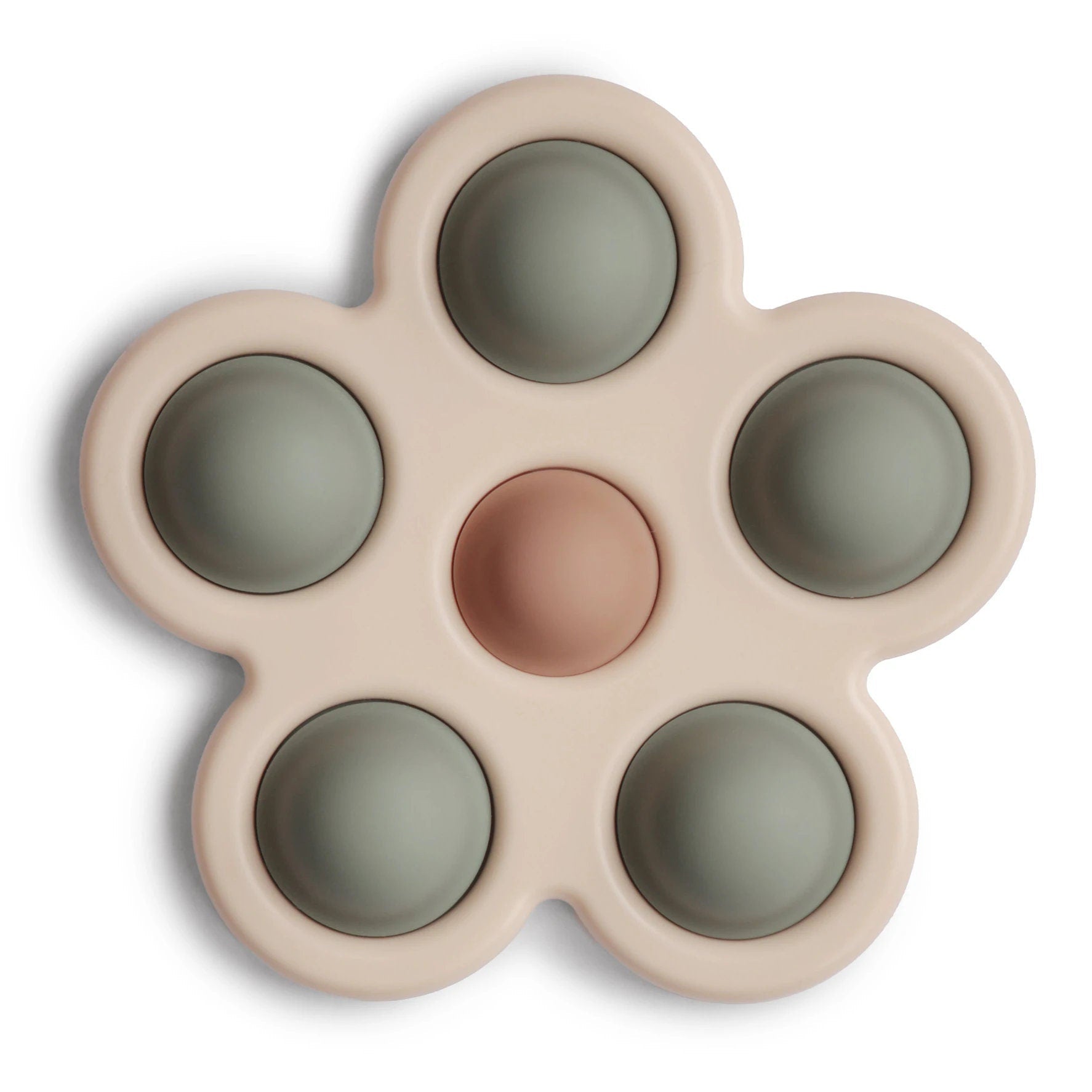 Jouet fleur à presser sensoriel pour bébé en silicone Bloom & Bounce