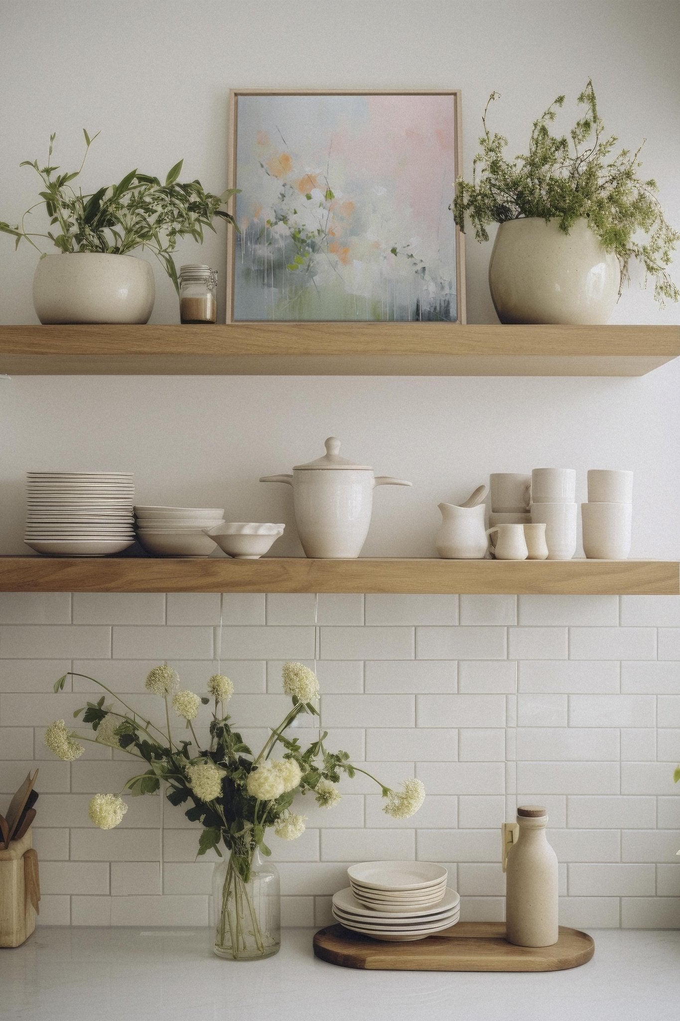 INFINITE PERSPECTIVES, Oeuvre sur toile étiré - Les Trouvailles de JustineDernière chanceOleka Canvas18x18Bois naturel