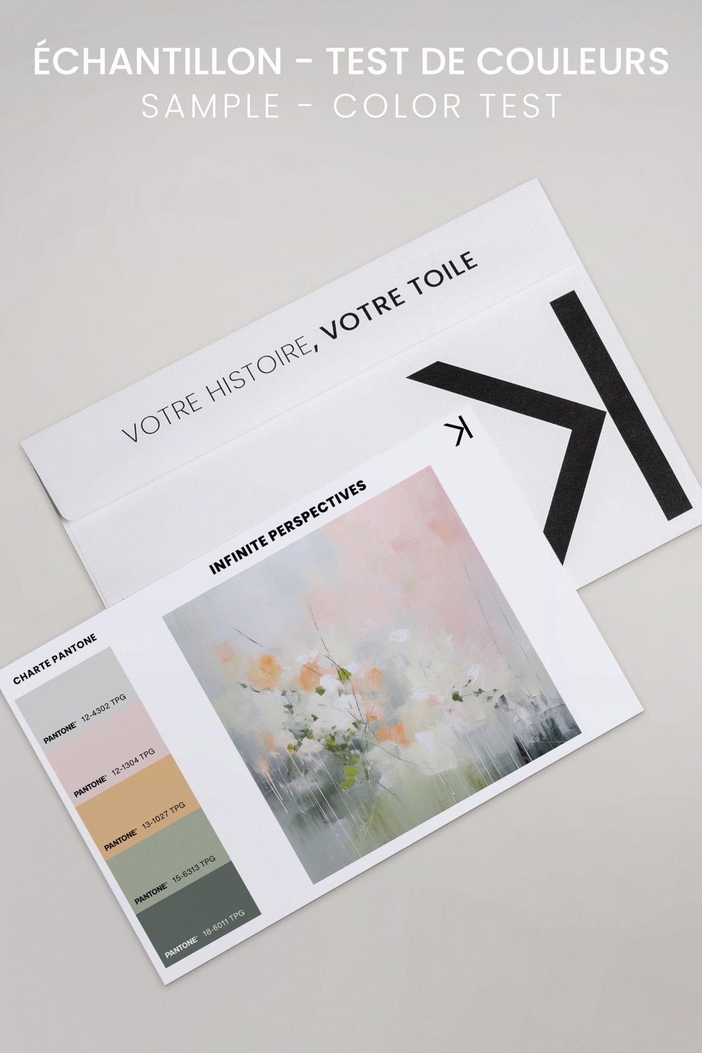 INFINITE PERSPECTIVES, Oeuvre sur toile étiré - Les Trouvailles de JustineDernière chanceOleka CanvasÉchantillon - Test de couleursSans Cadre - Monté Galerie